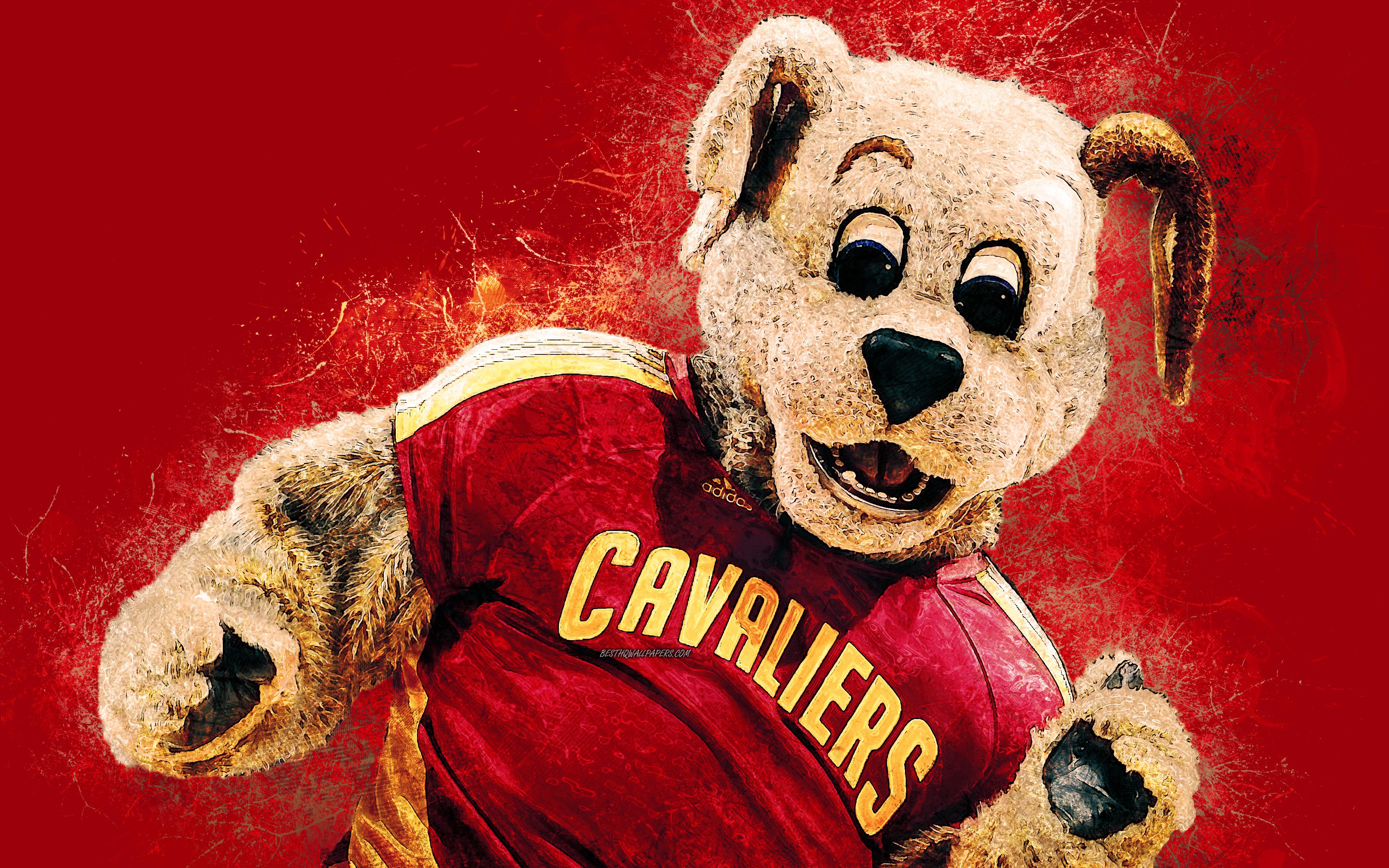 Download wallpaper Moondog, official mascot, Cleveland Cavaliers