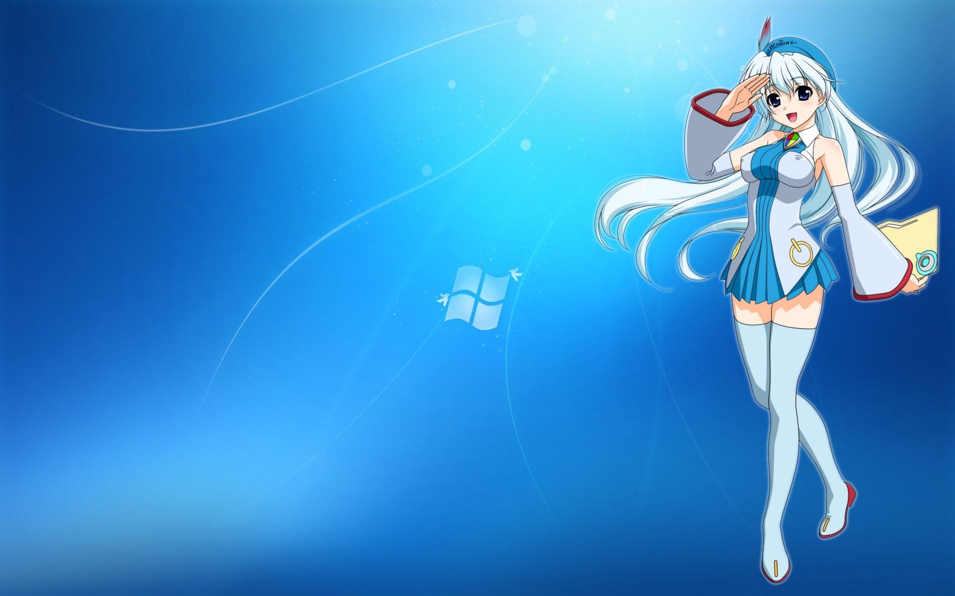 Windows 10 Anime Mascot, desktop