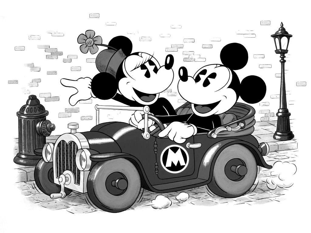Mickey Mouse Wallpaper Black And White HD Skilal. Minnie
