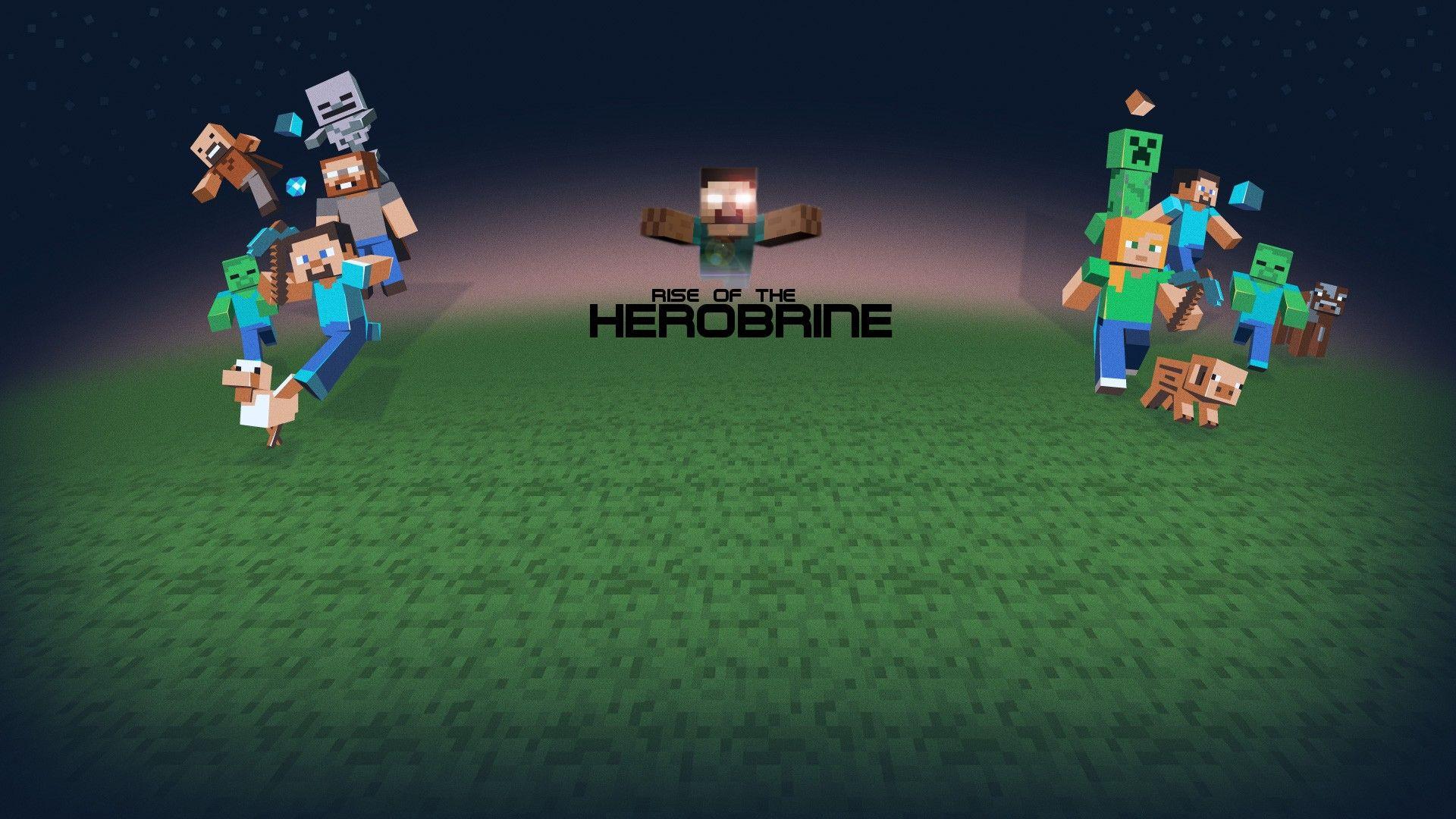 Herobrine Minecraft Image HD of Minecraft Wallpaper 1920x1080