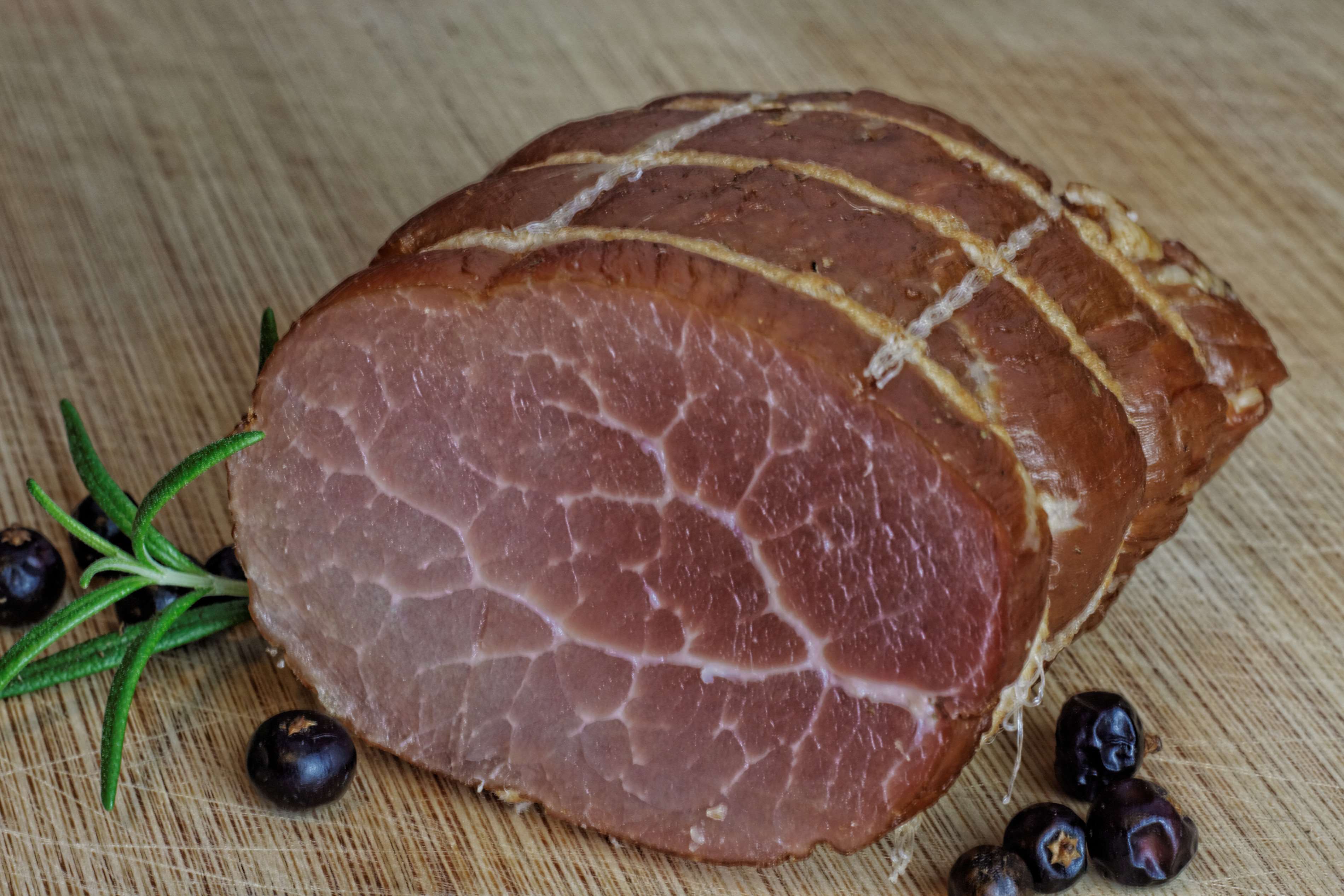 bake, curing, food, gourmet, ham, meat, meat chunk, olives, pork