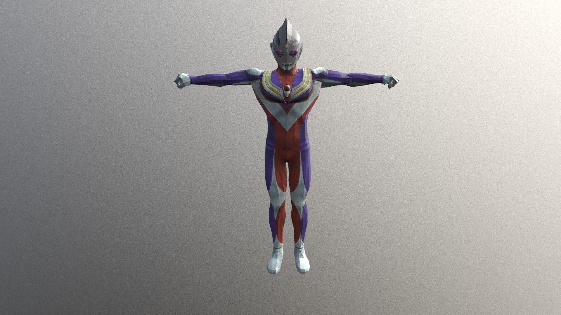 Ultraman Tiga Free 3D model