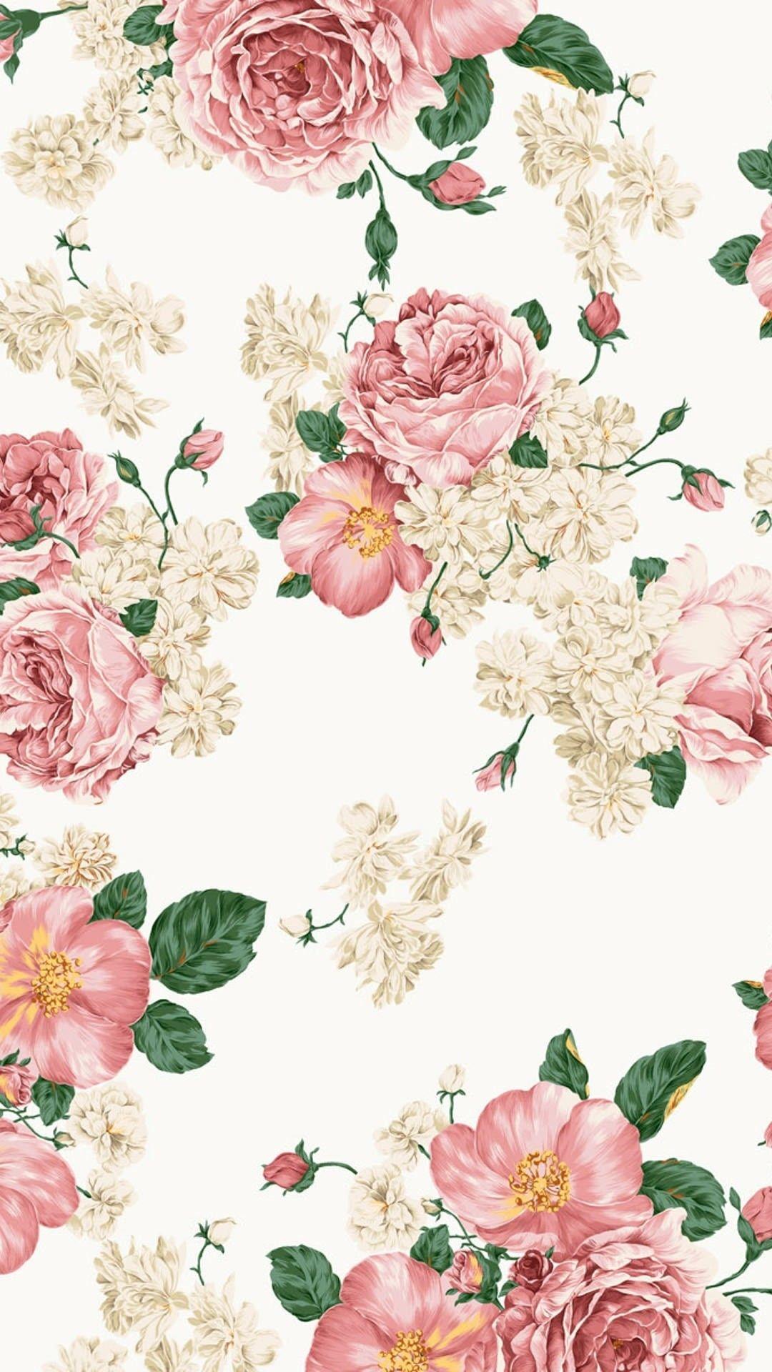 Watercolor Flower iPhone Background