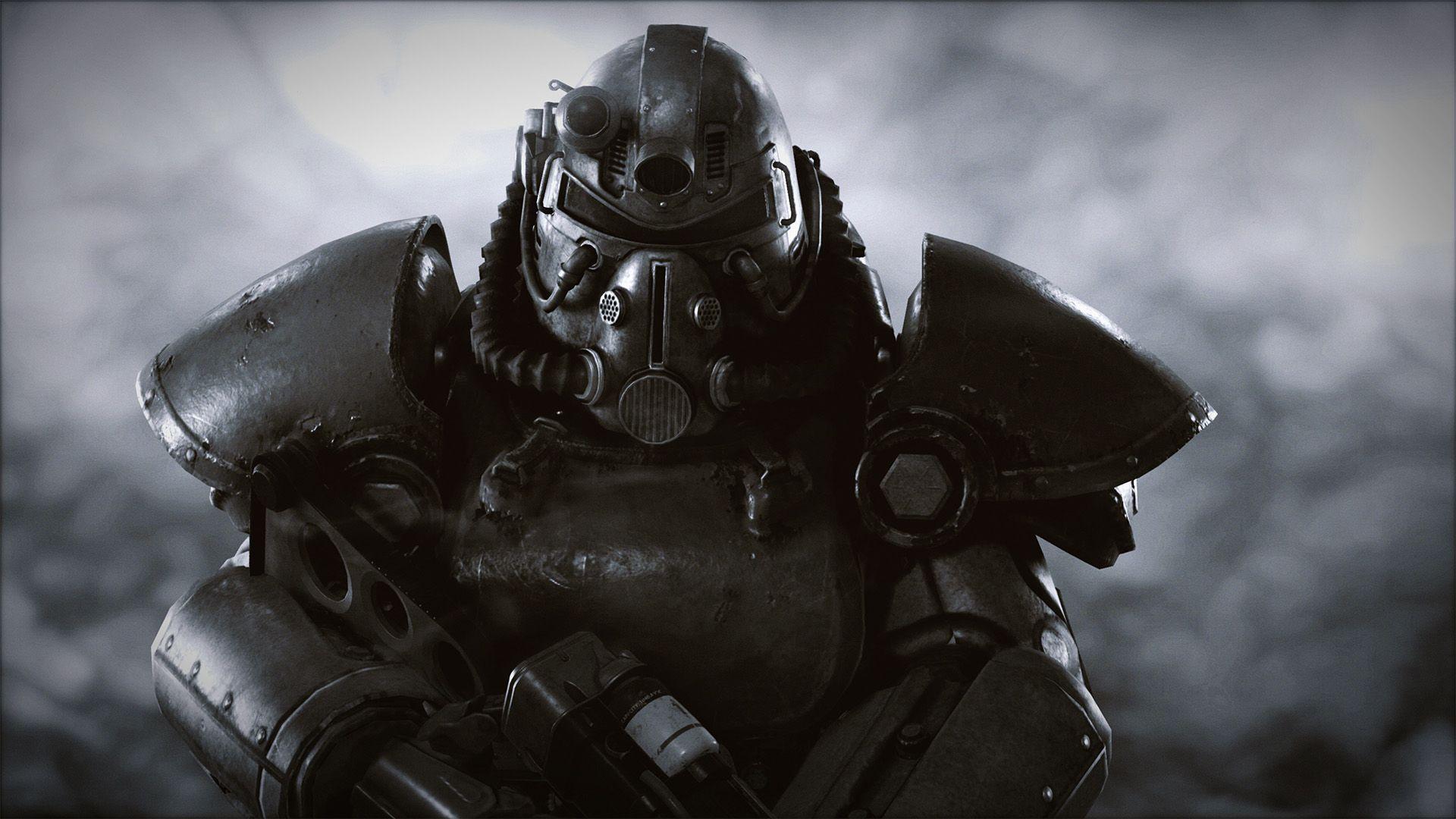 T 51B Power Armor. Wallpaper From Fallout 76