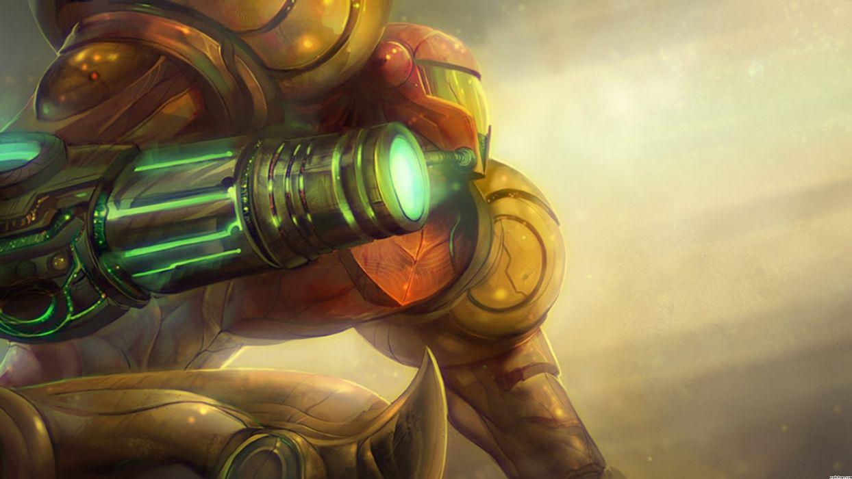 Metroid Prime Samus Aran Power Suit Power Armor Arm Cannon wallpaper