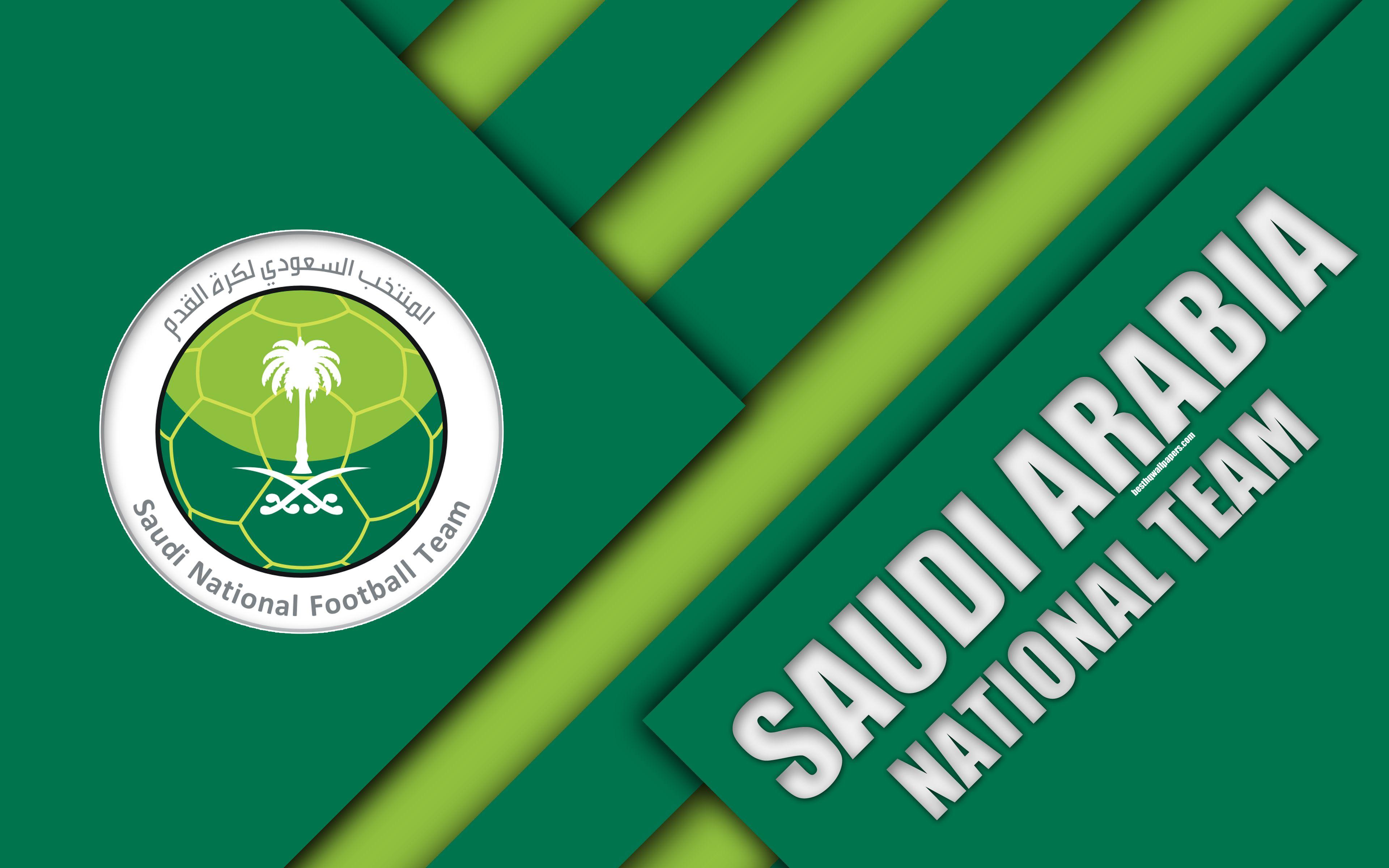 Download wallpaper Saudi Arabia national football team, 4k, emblem