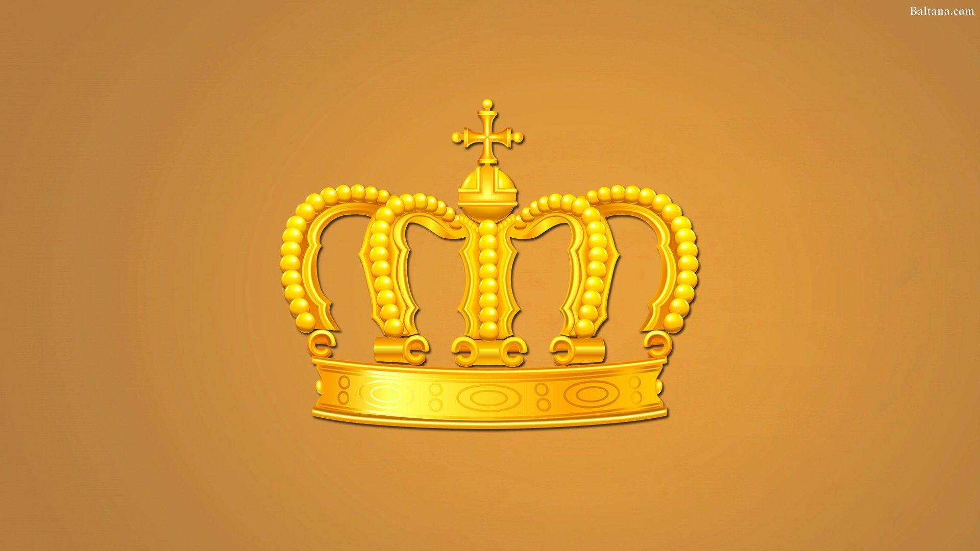 Premium Photo  Awesome mystical gold crown on dark background