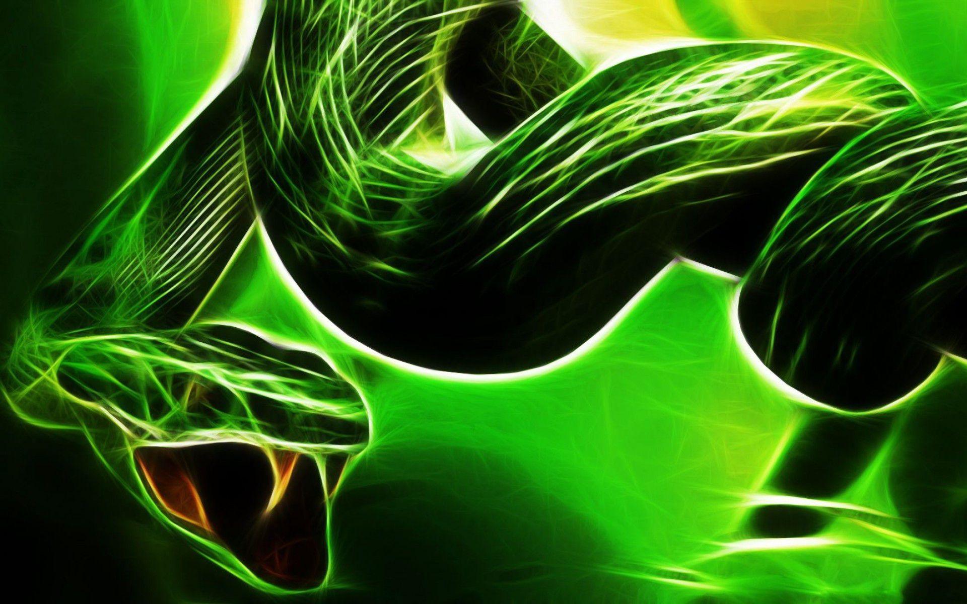 Cool Gaming Wallpaper Green Design