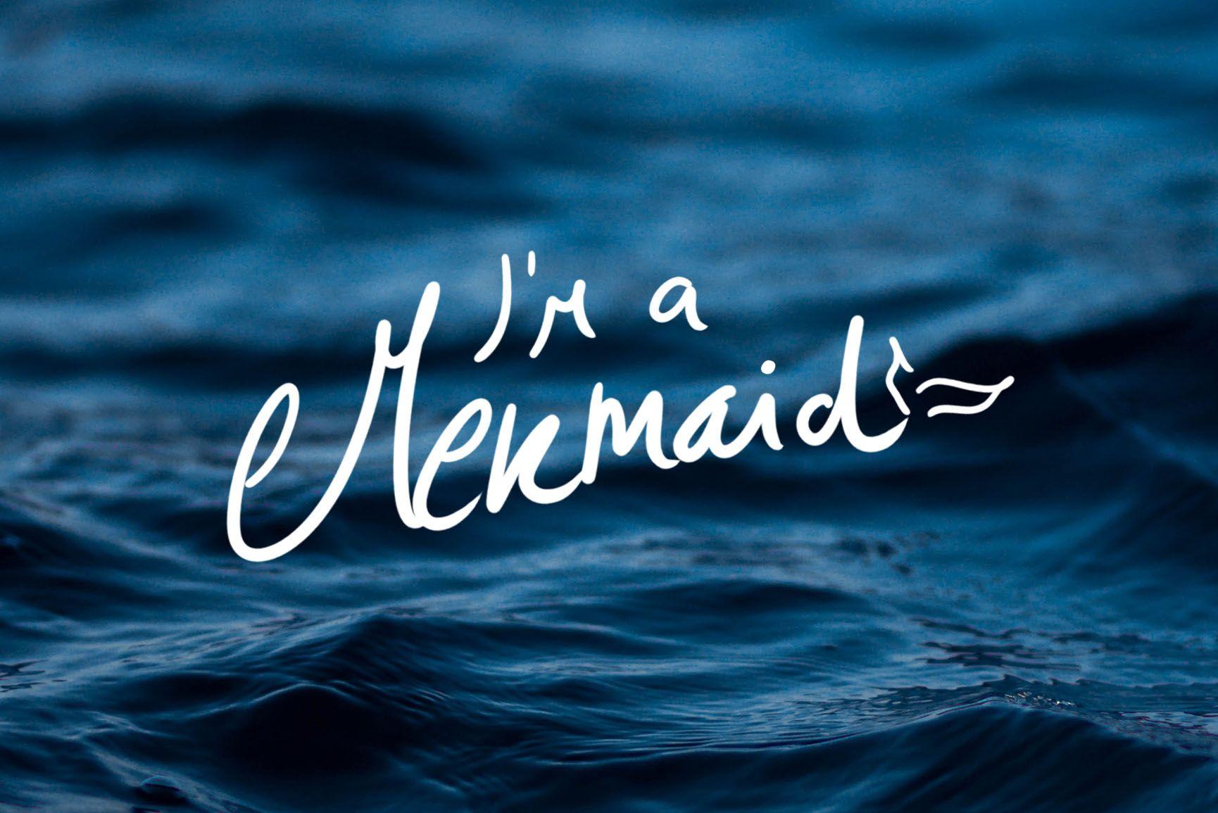 I'm A Mermaid iPhone X Wallpaper .preppywallpaper.com