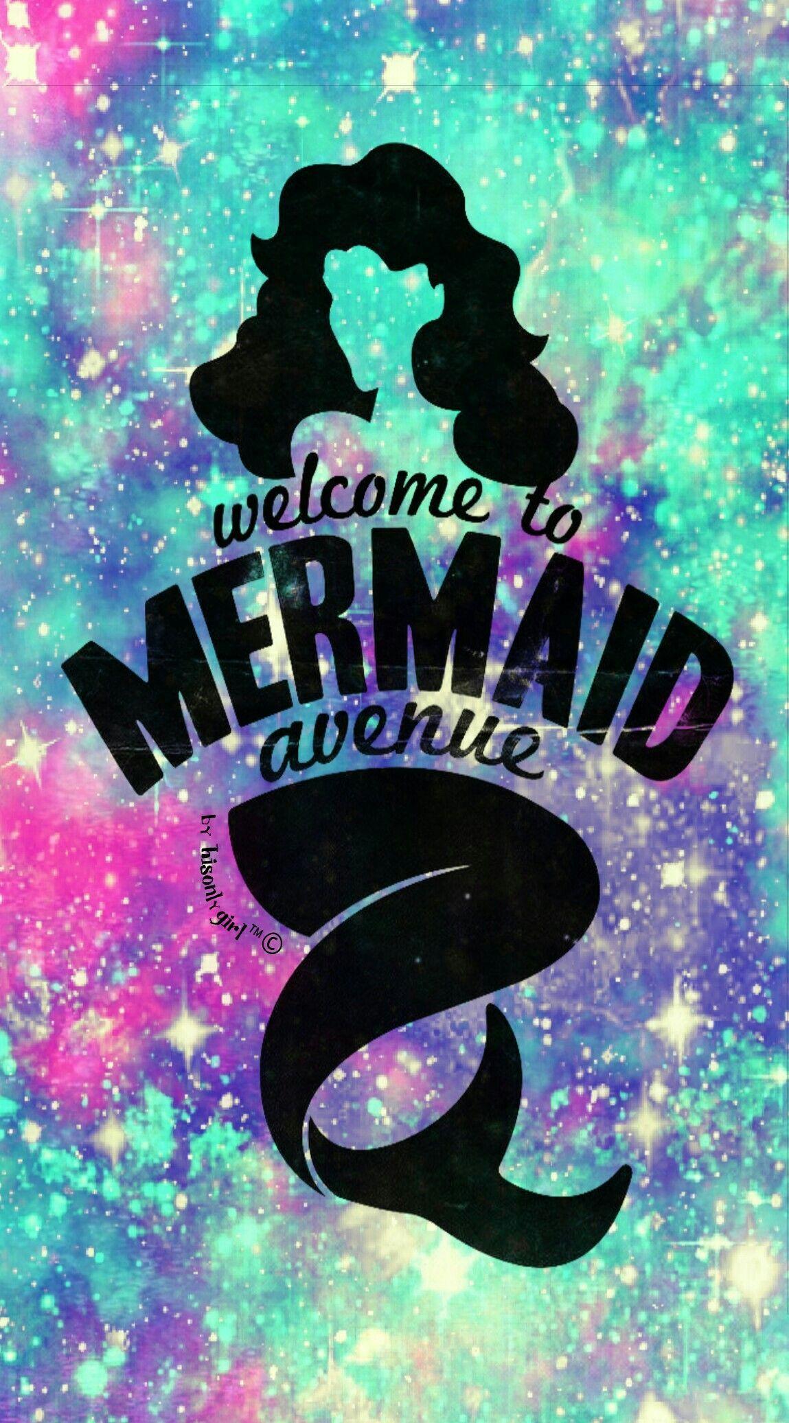 Mermaid Ave galaxy wallpaper I created for CocoPPa. BG. Galaxy