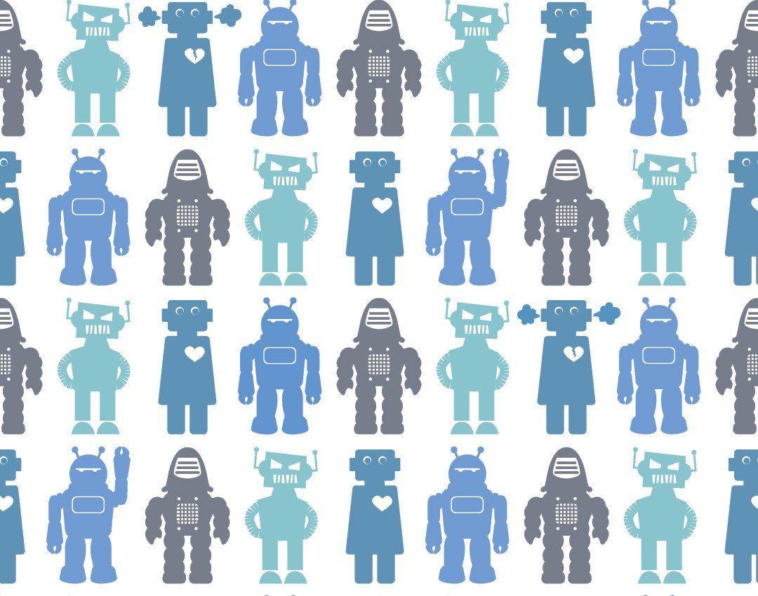 Robots Wallpaper in Sky design