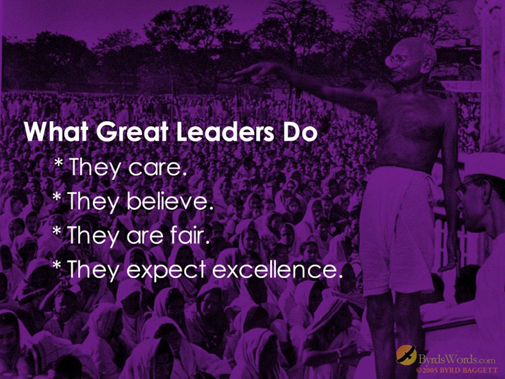 What Great Leaders Do
