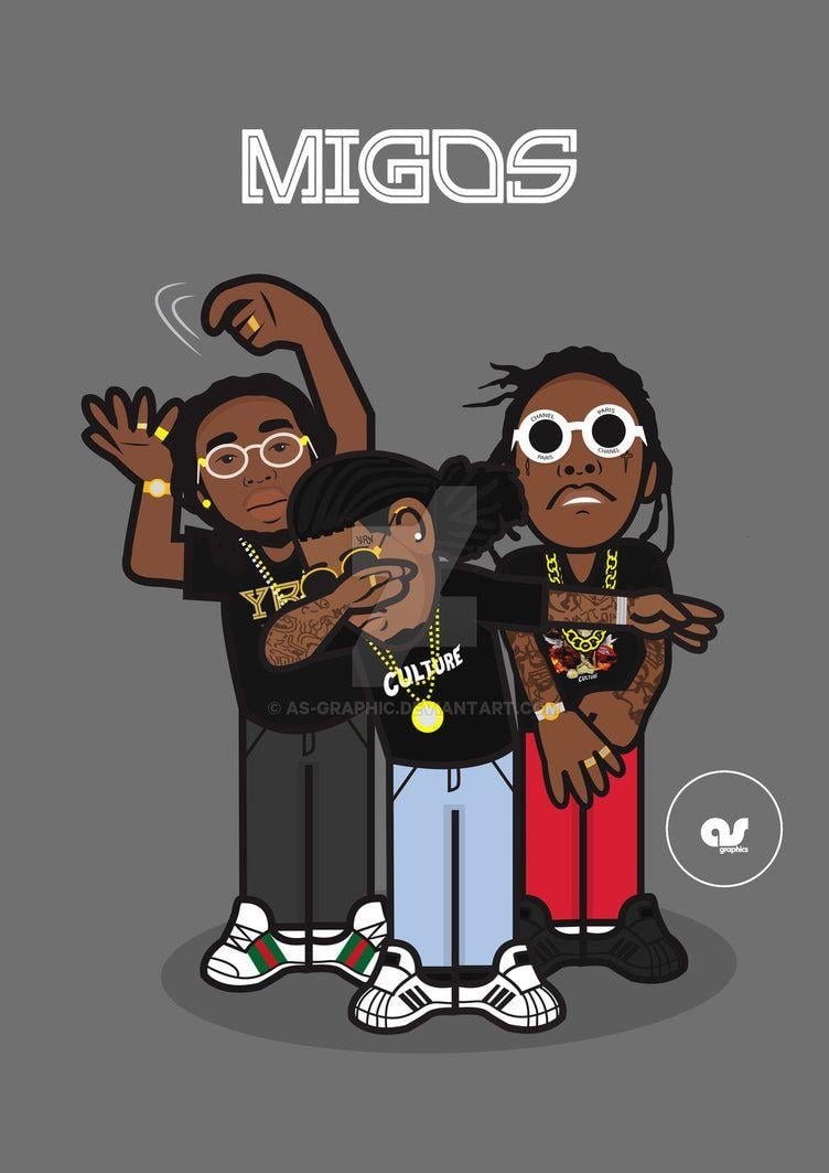 Migos, Takeoff, Offset By As Graphic