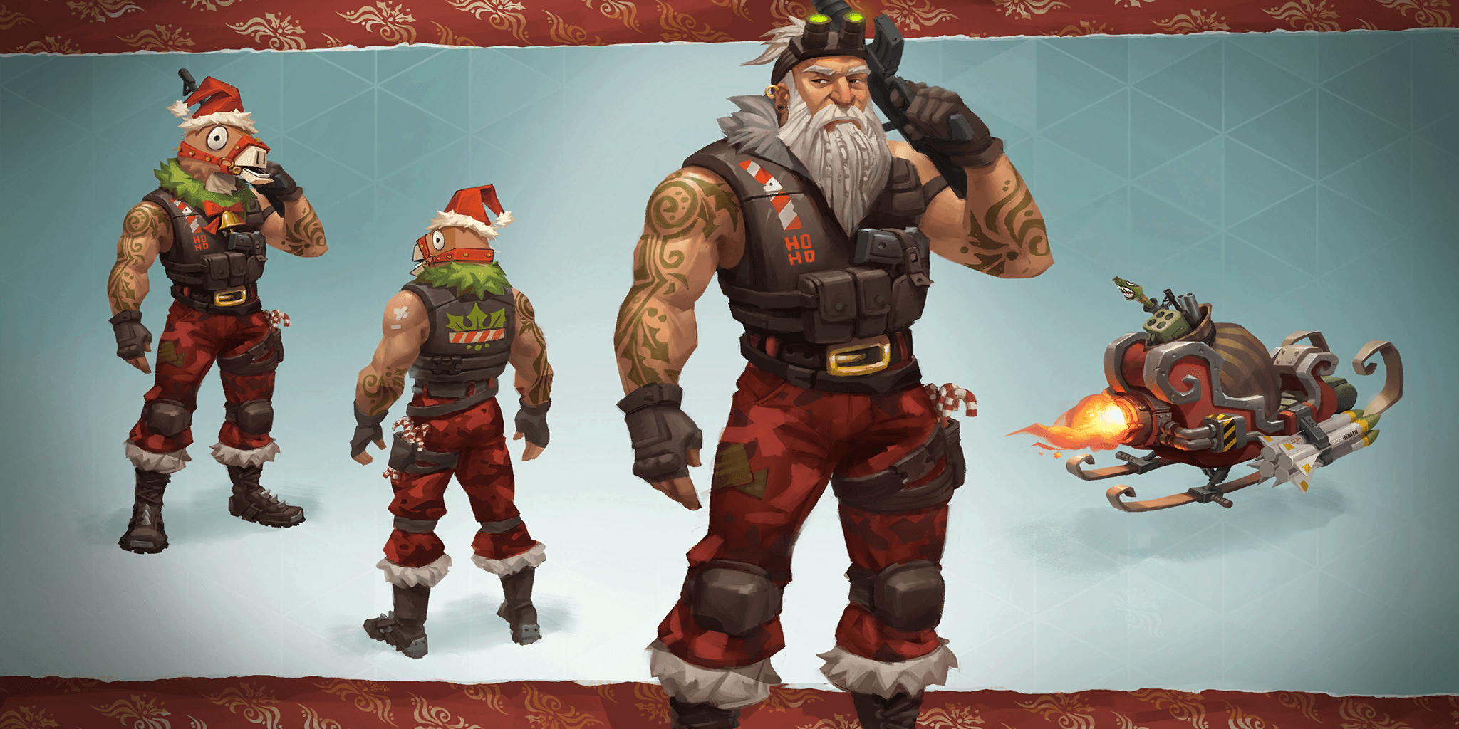 Concept art for Sgt. Winter styles. Common. Loading Screen