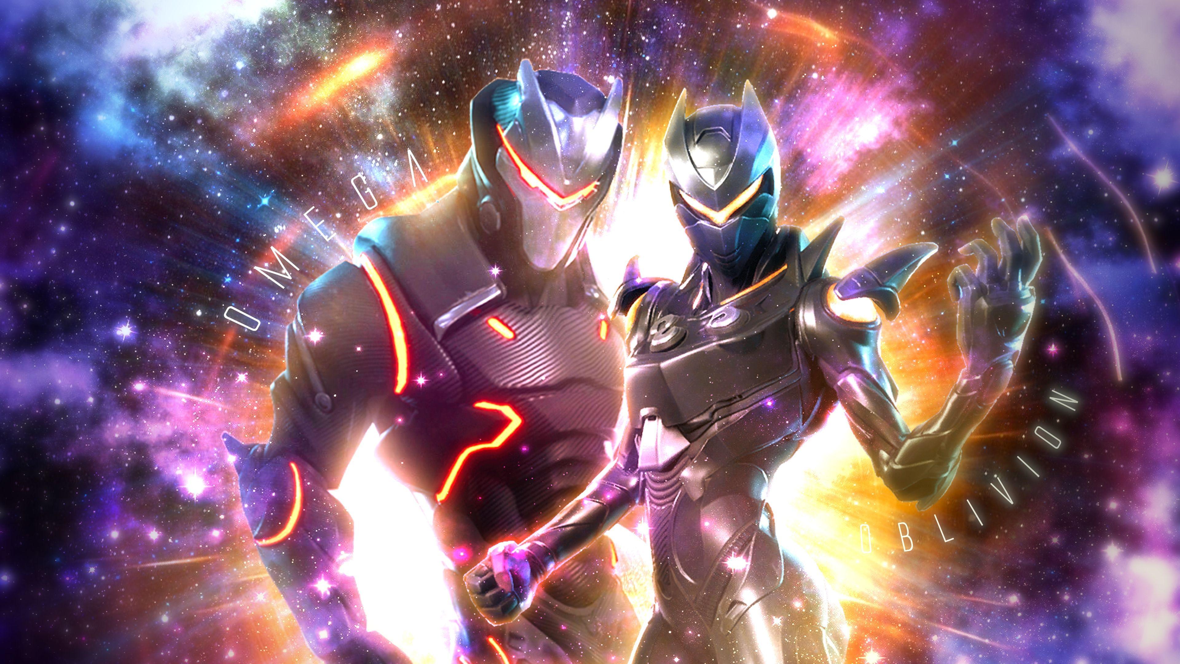 4k Wallpaper Fortnite Omega and Oblivion