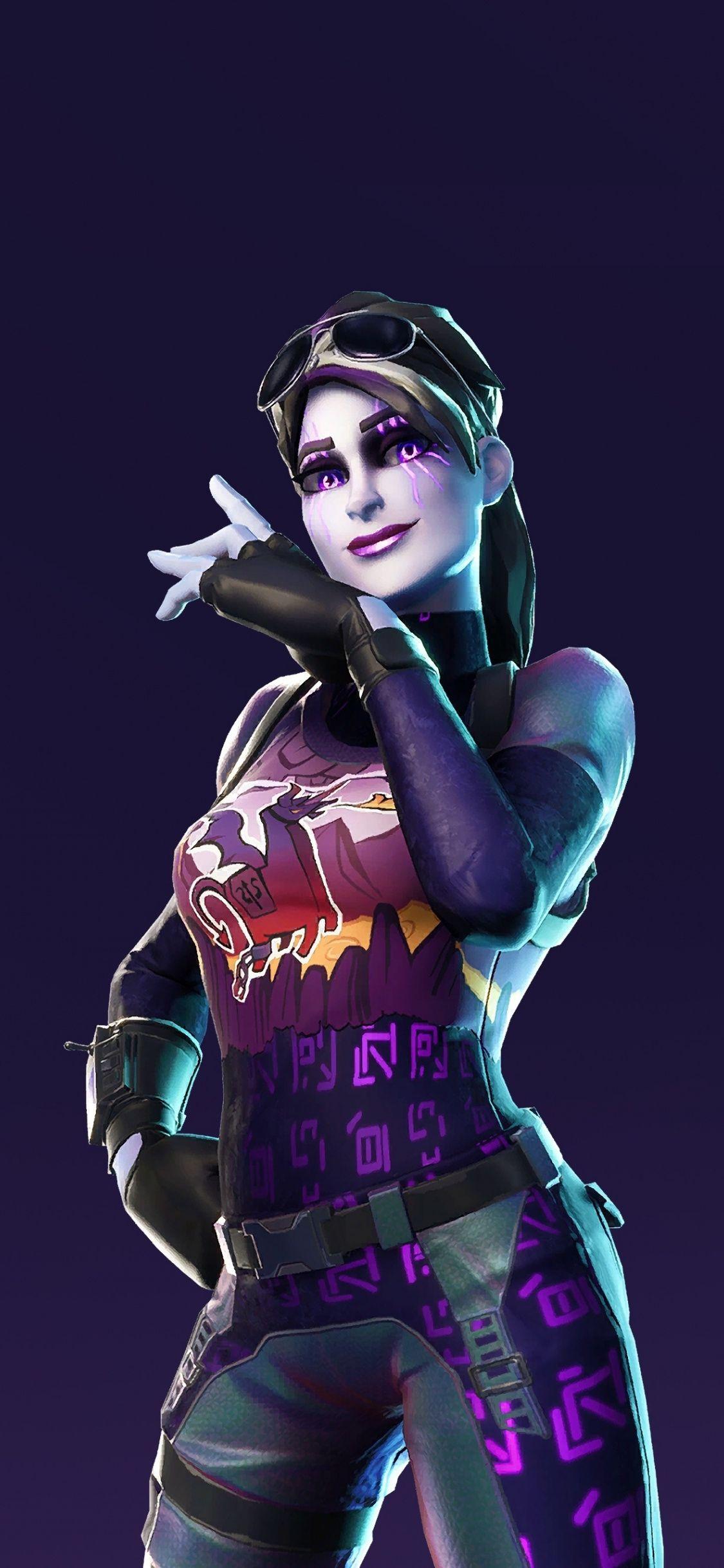 Dark bomber, video game, Fortnite, 1125x2436 wallpaper