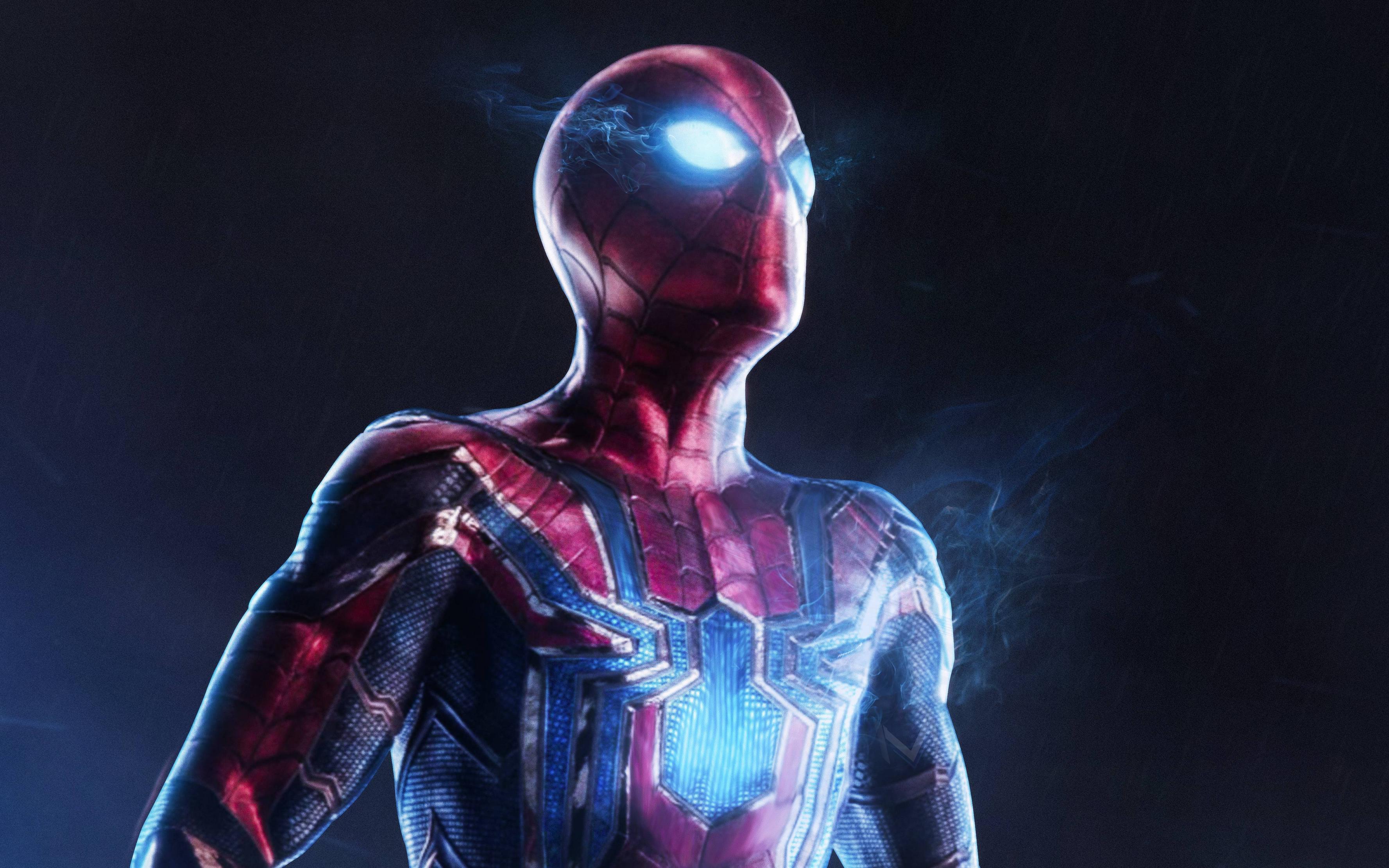 Spider Man In Avengers Infinity War 4K Wallpaper