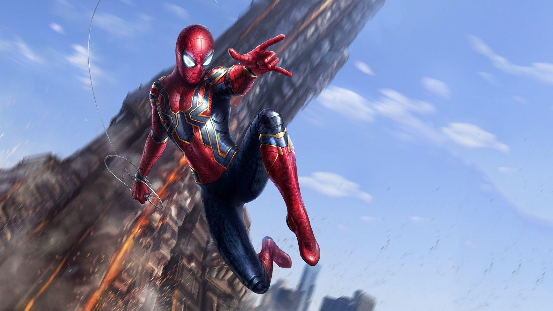 Spiderman Avengers Infinity War Art, HD Movies, 4k Wallpaper