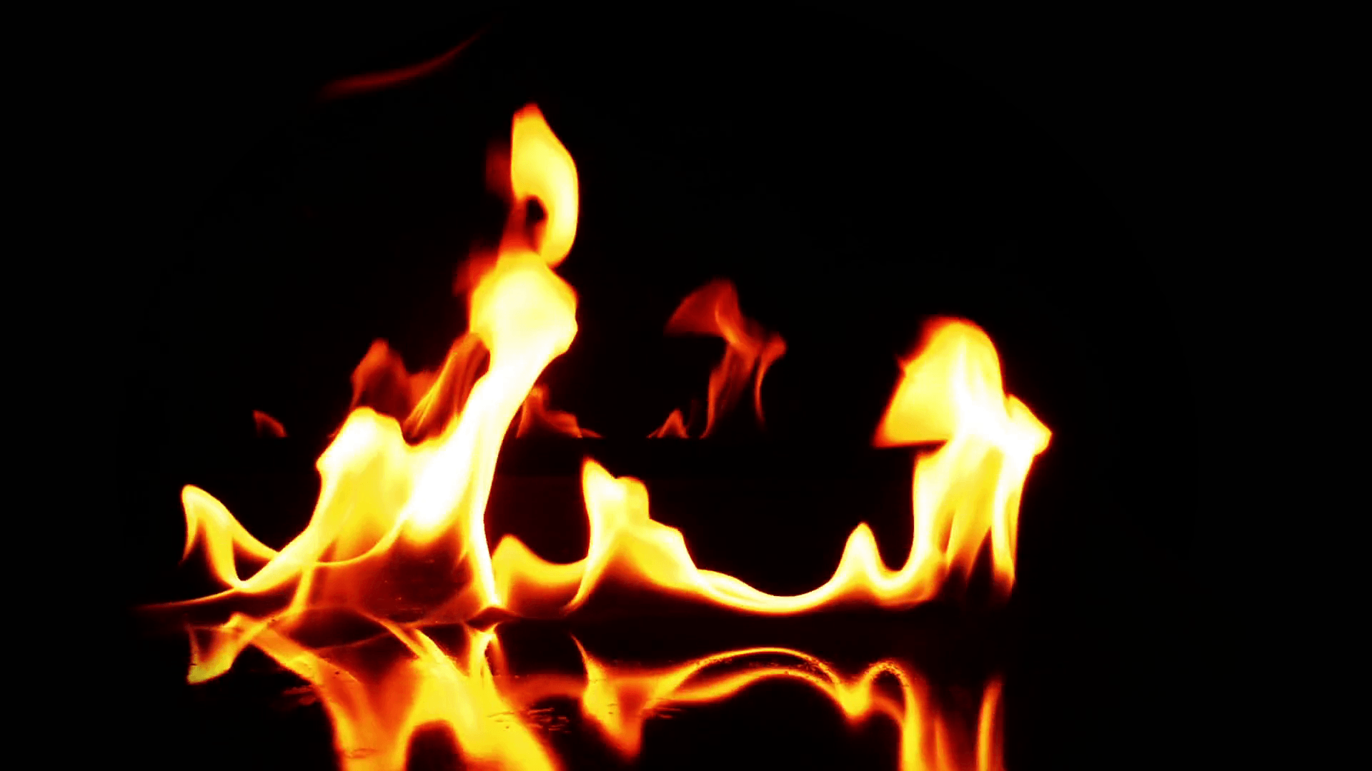 Abstract Fuel Fire Burning Black Background Texture Stock Video