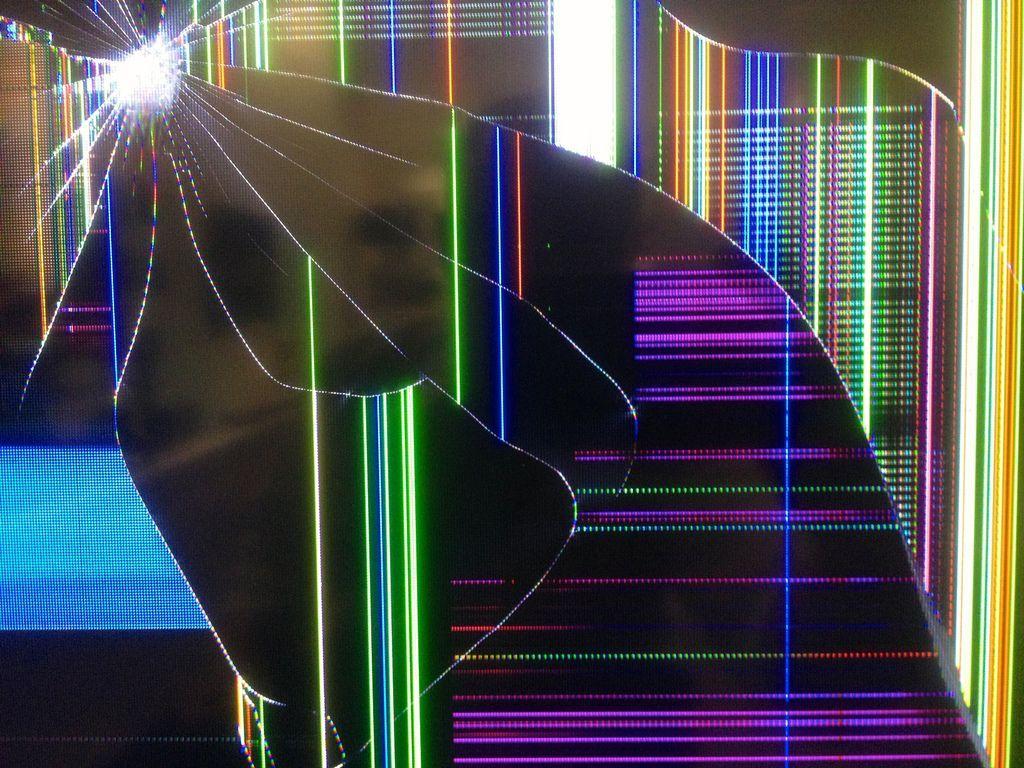 Broken TV Screen Wallpaper. Broken screen wallpaper, Broken phone screen, Screen wallpaper