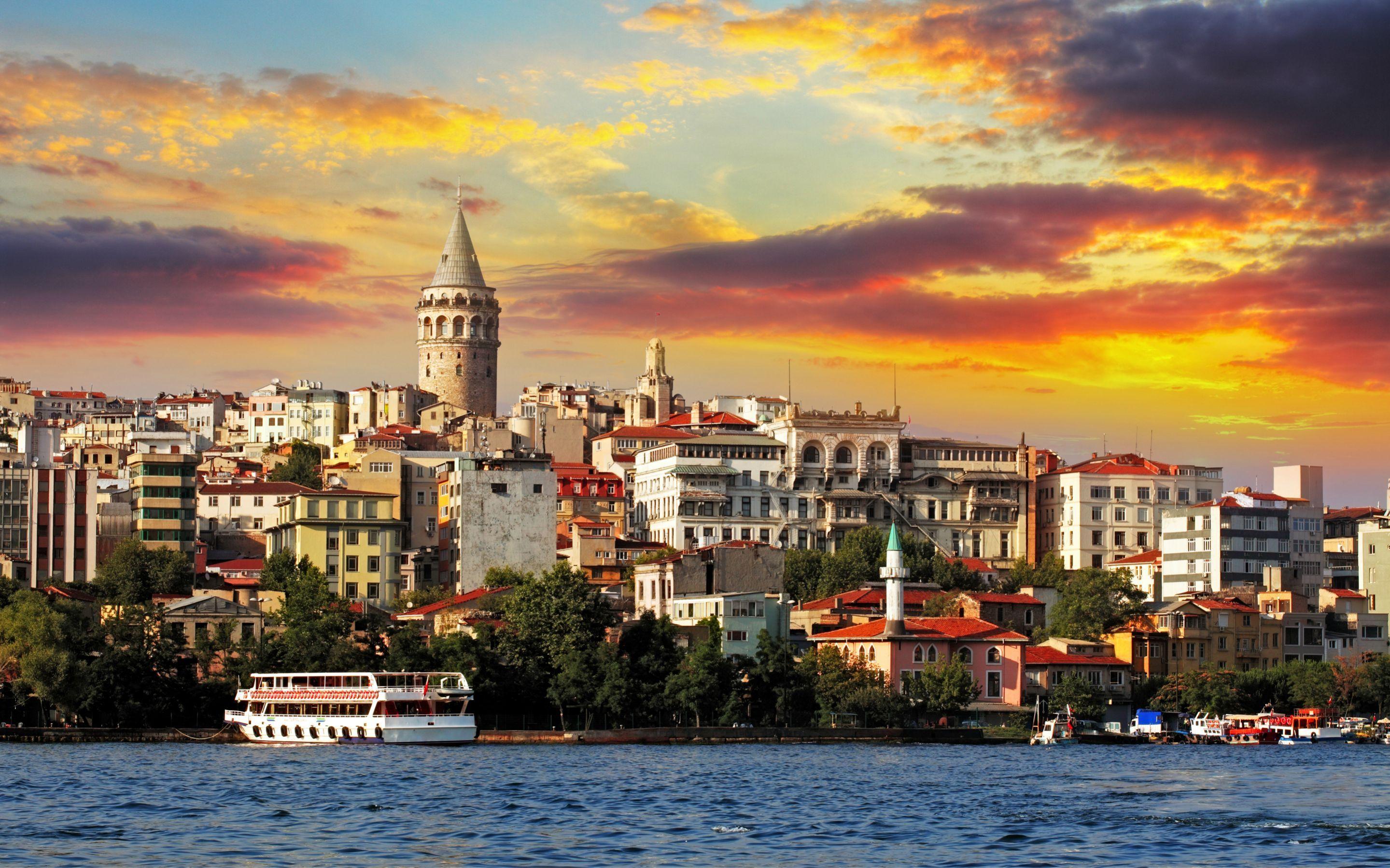 Istanbul Sunset Landscape [2880x1800]