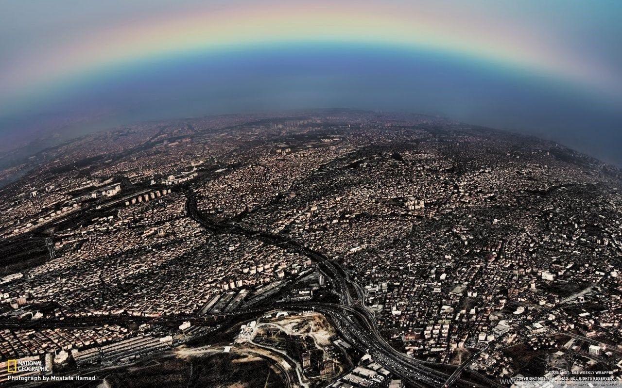 The Rainbow Of Istanbul HD Desktop Wallpaper, Widescreen, High