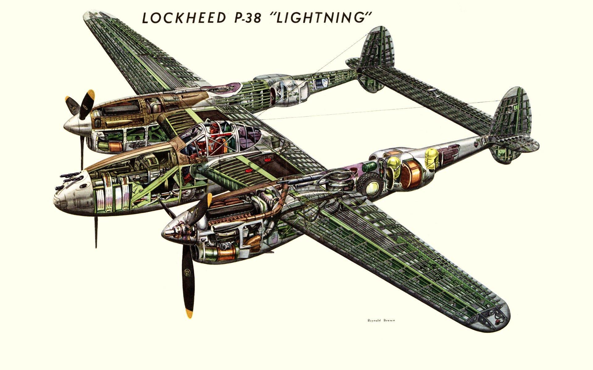 Lockheed P 38 Lightning Wallpaper 1920x1200 Desktop Background