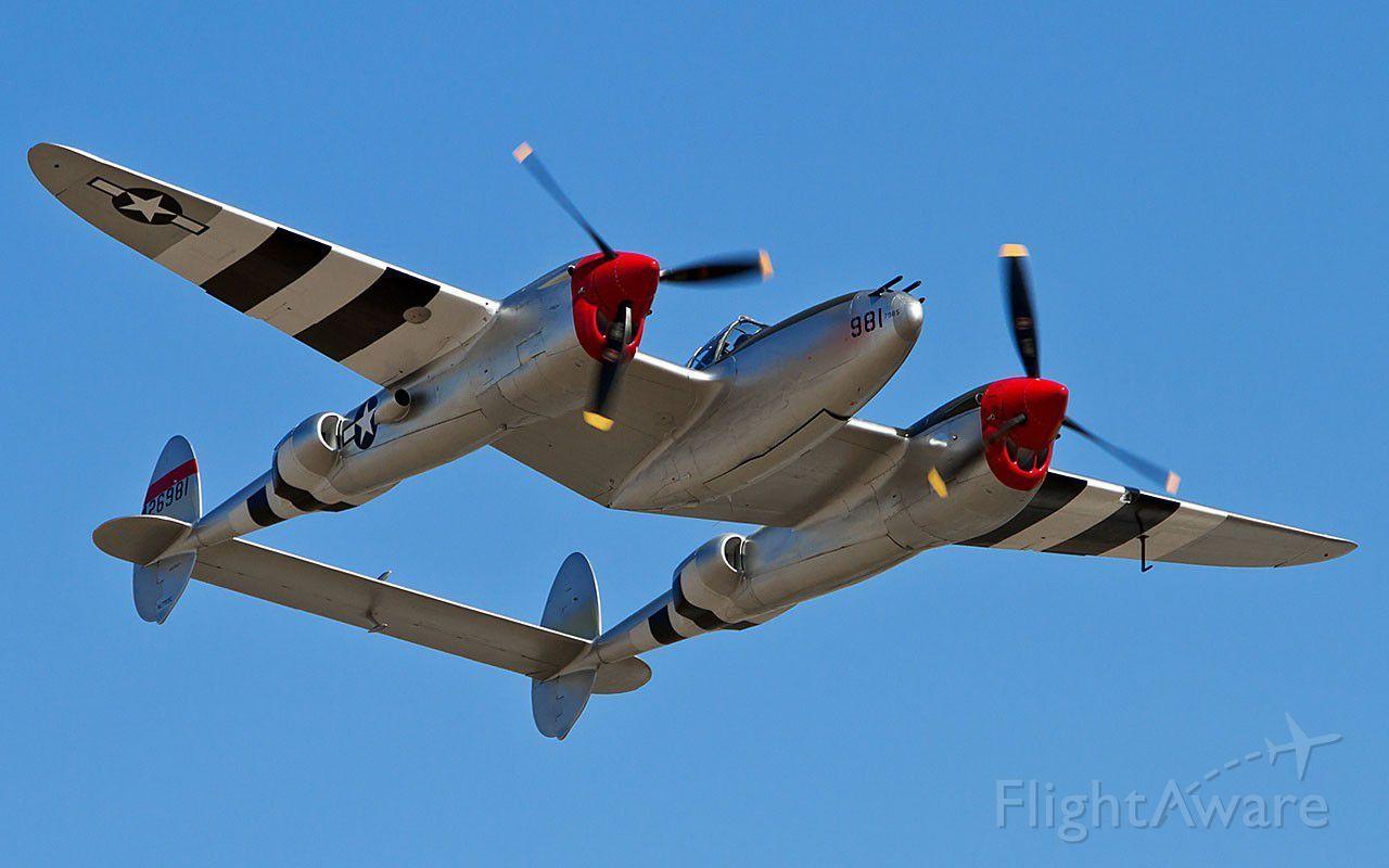 Photo Of Lockheed P 38 Lightning ✈ FlightAware. Aer O Plane