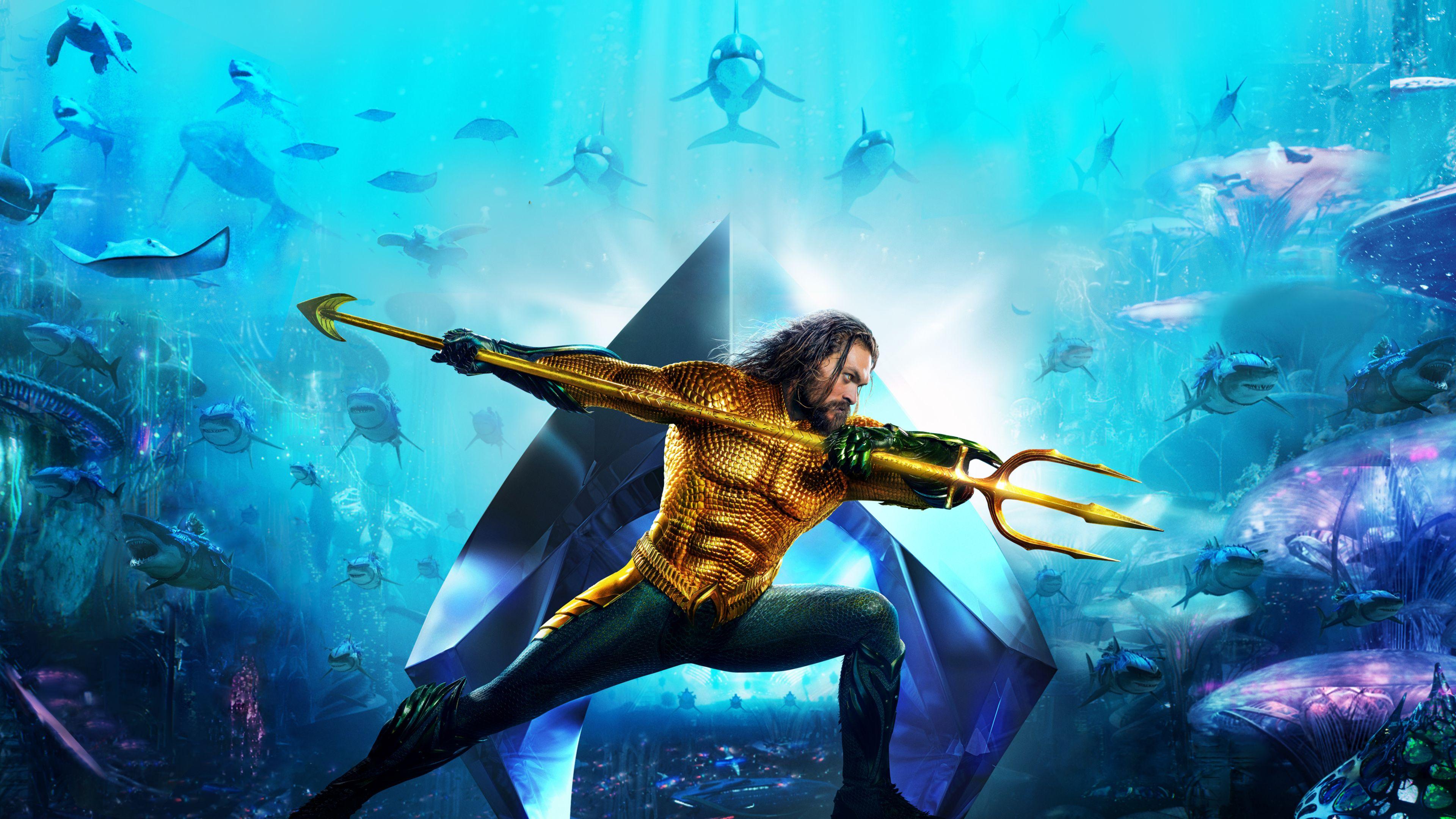 Wallpaper 4k Aquaman Movie New Poster 2018 2018 Movies Wallpaper