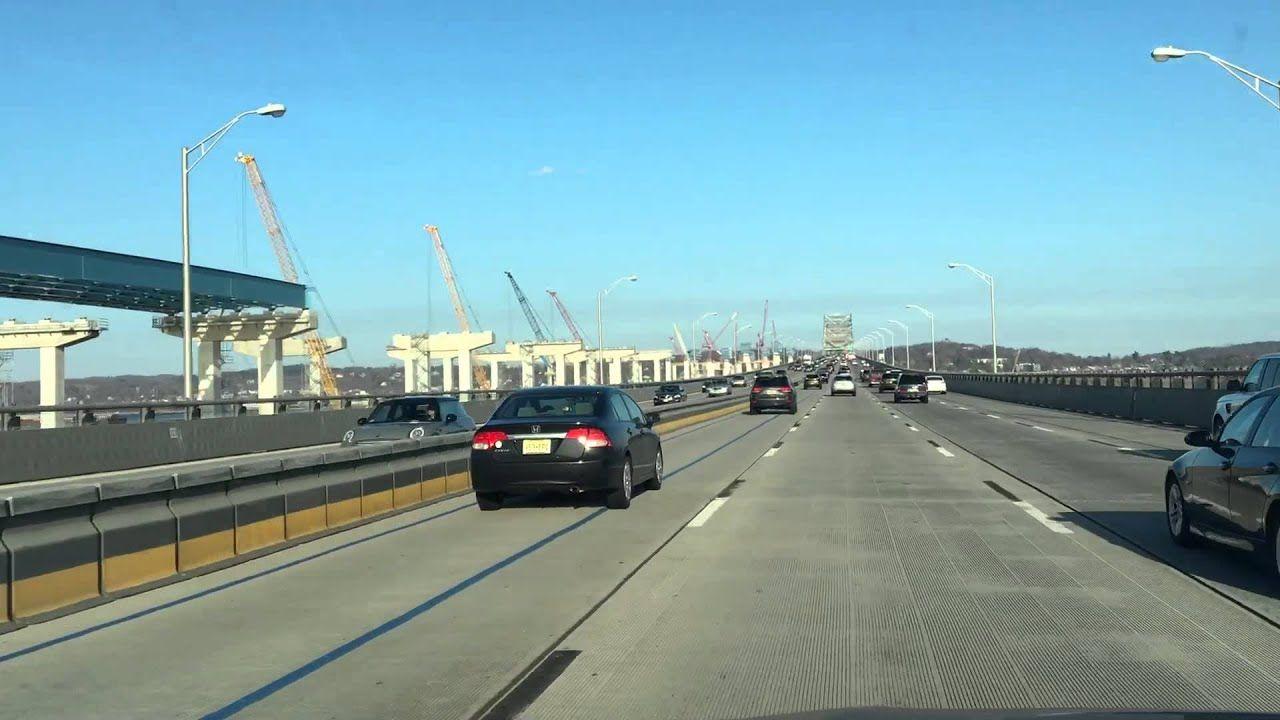 Driving over tappan zee bridge New York