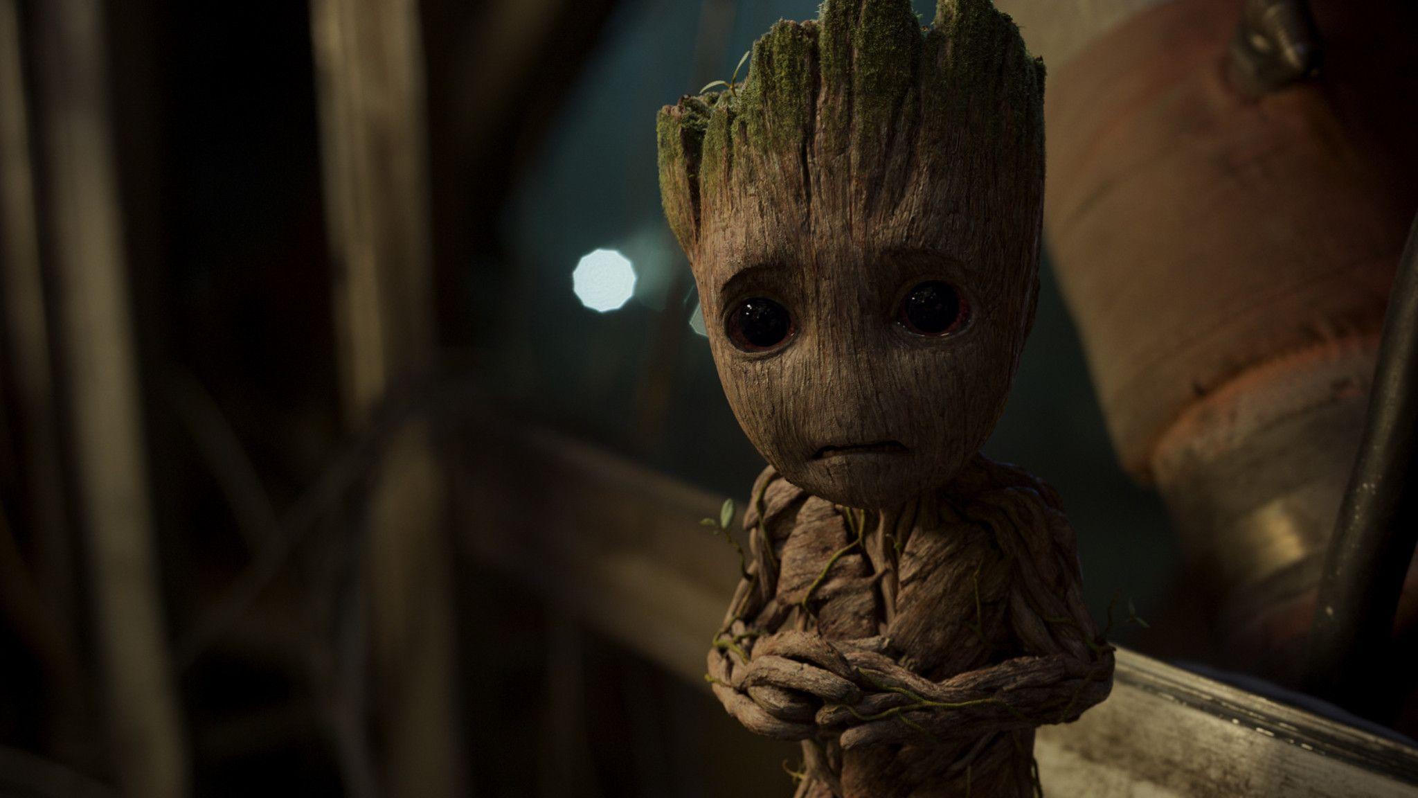 Baby Groot In Guardians of the Galaxy Vol 2 2048x1152