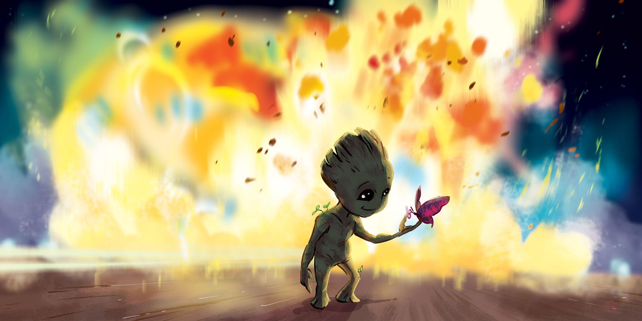 Baby Groot Fan Art, HD Artist, 4k Wallpaper, Image, Background