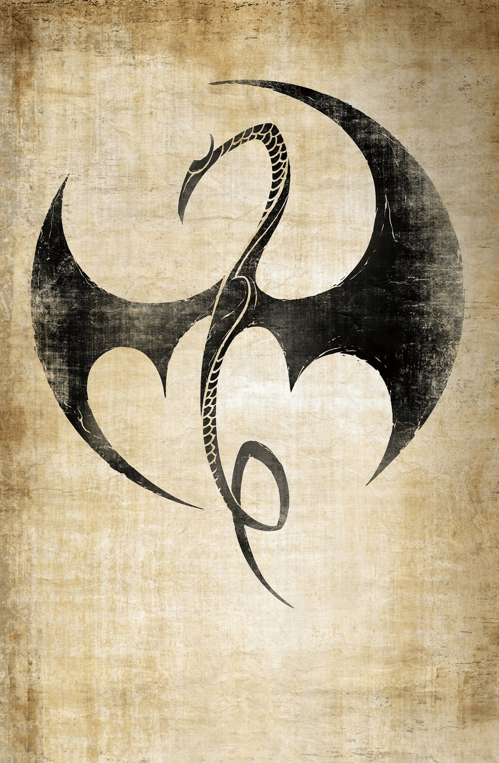 mobileTextless poster for Netflix's Iron Fist Credit to u