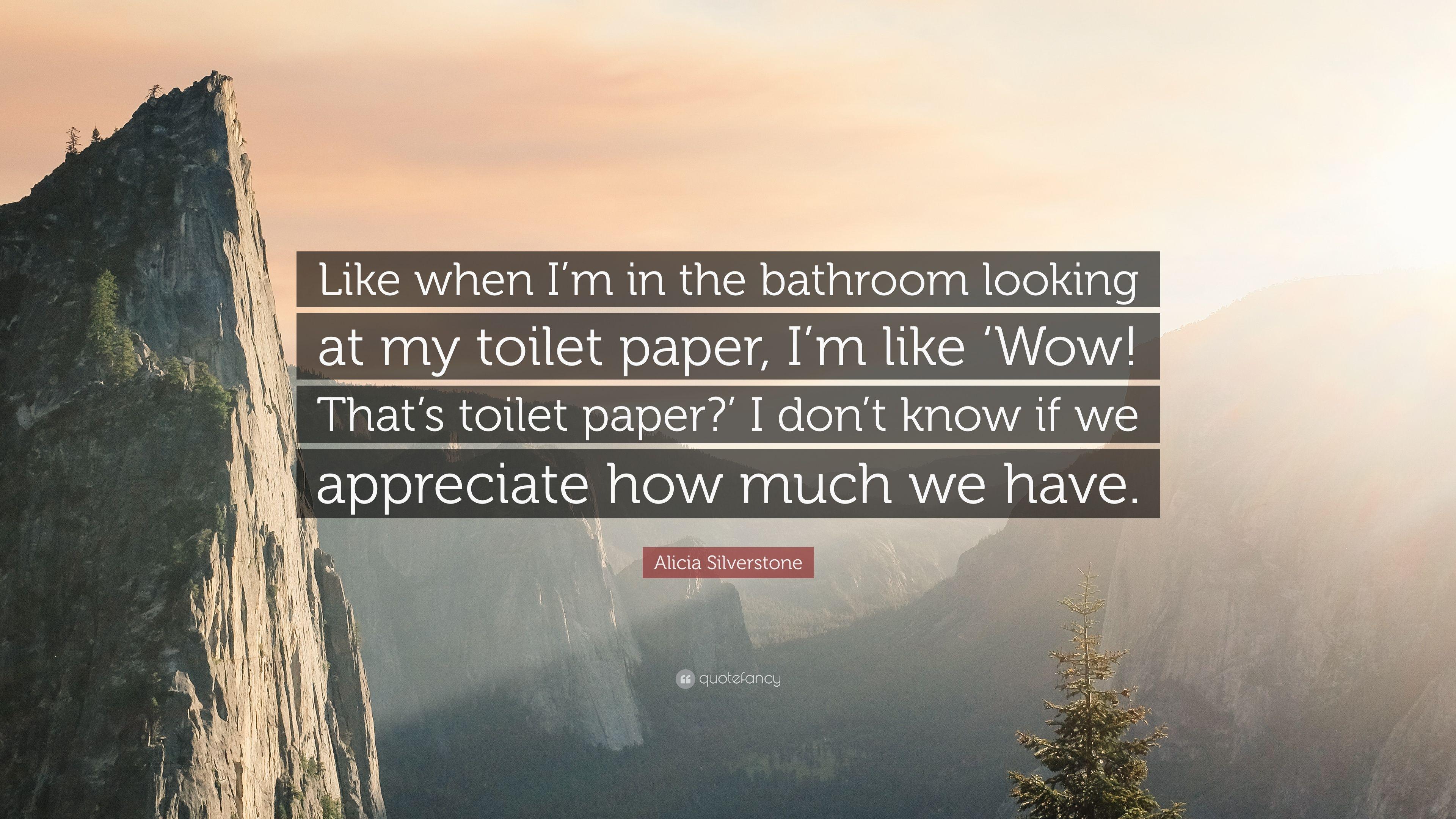 Alicia Silverstone Quote: “Like when I'm in the bathroom looking at