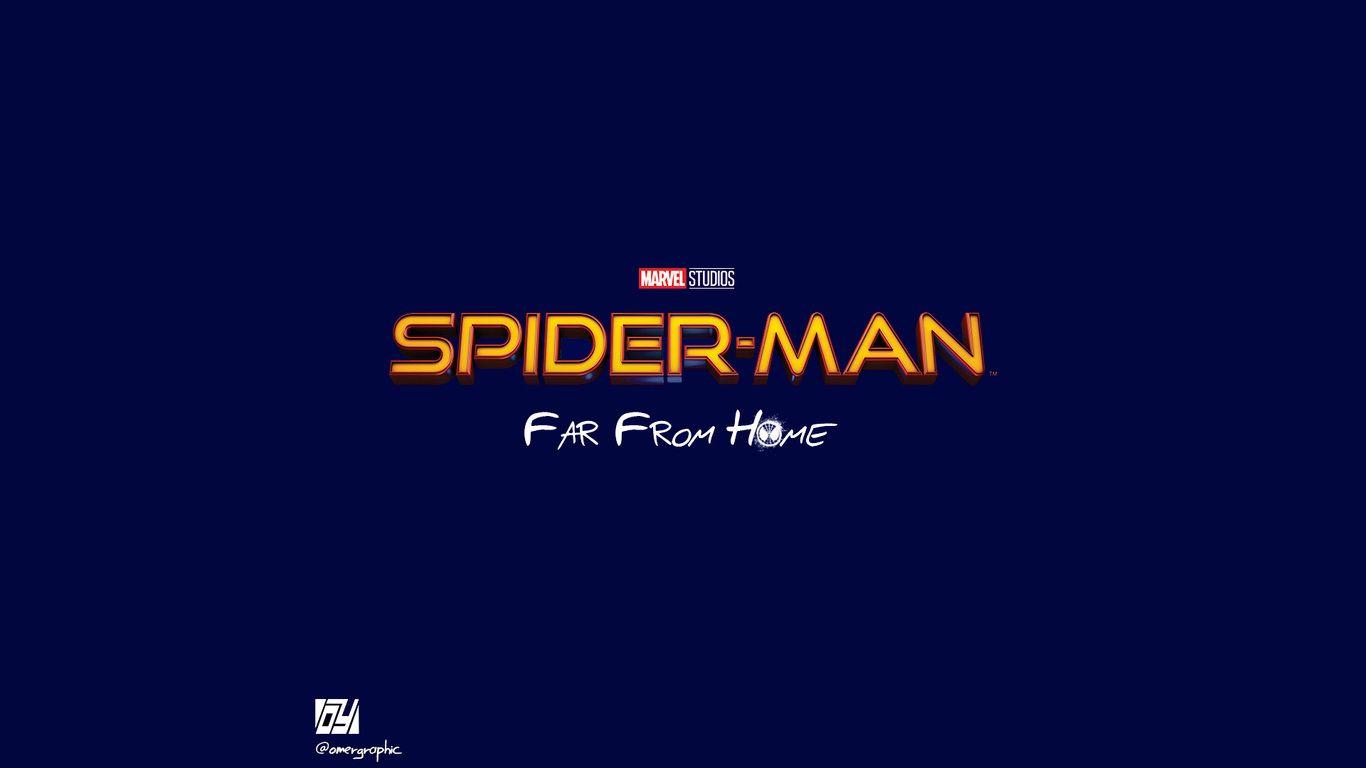 Spiderman Far From Home Movie Logo 1366x768 Resolution HD