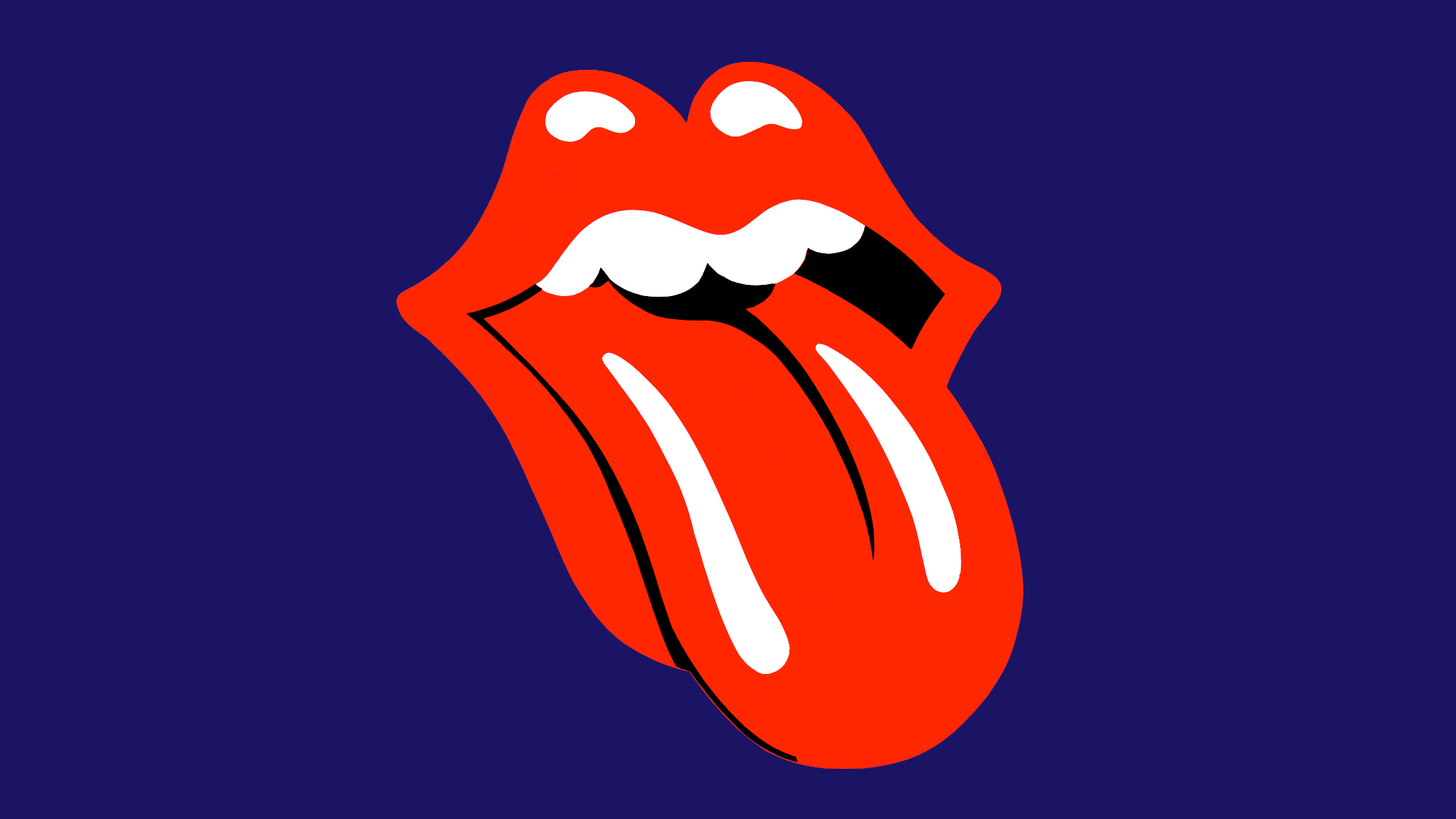 Rolling Stones Tongue Rainbow Free Wallpaper Logo Pop Art iPhone