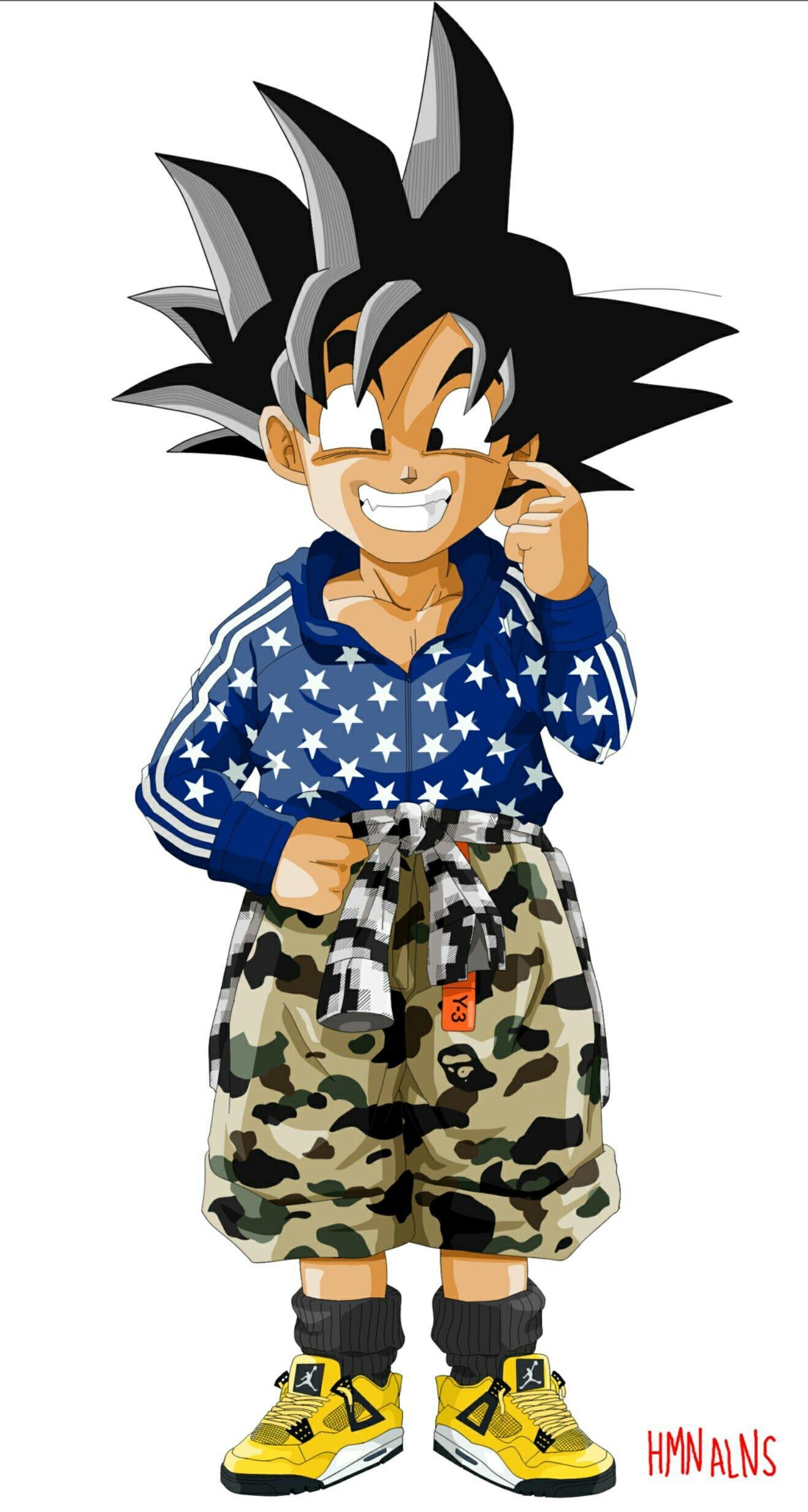 Bape x DBZ. Kid goku, Dragon ball z, Dragon ball