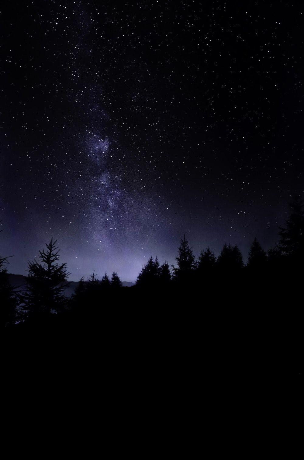 Blue Starry Sky Aesthetic Wallpapers - Wallpaper Cave