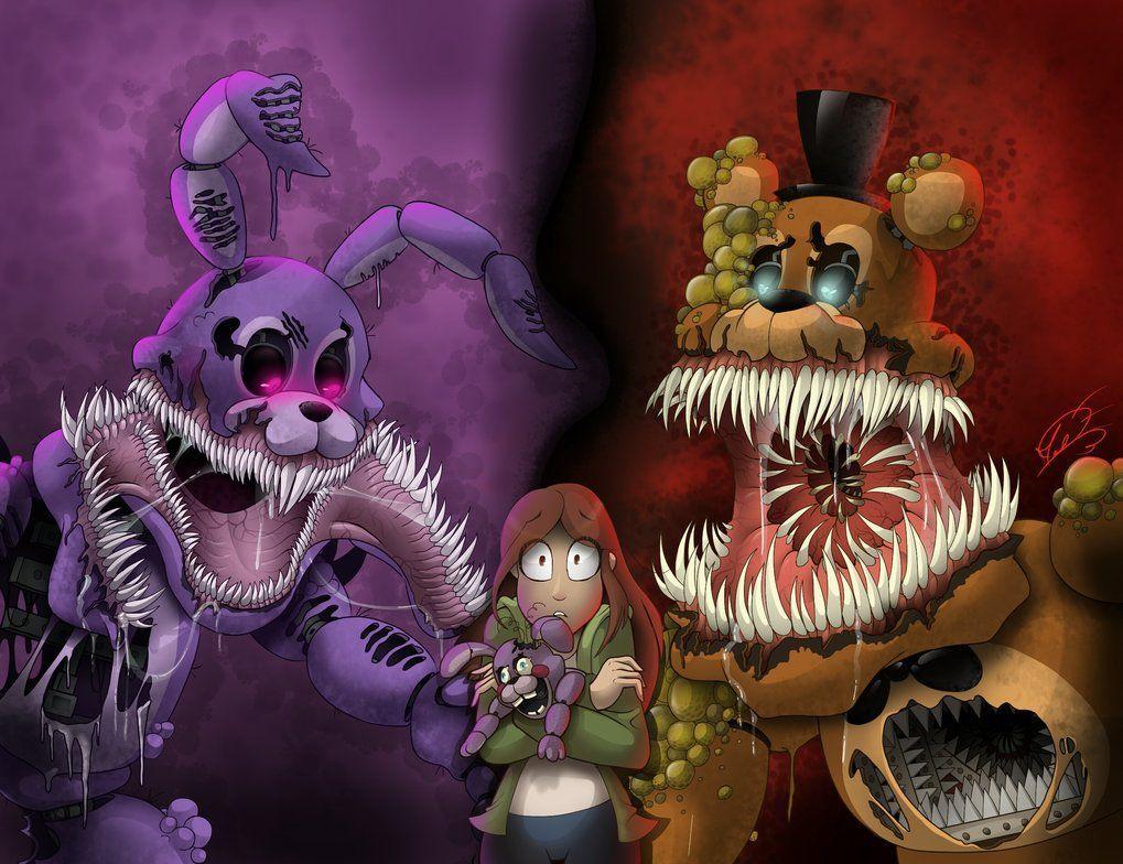 The Twisted Ones. Fan Art by AngosturaCartoonist. FNAF