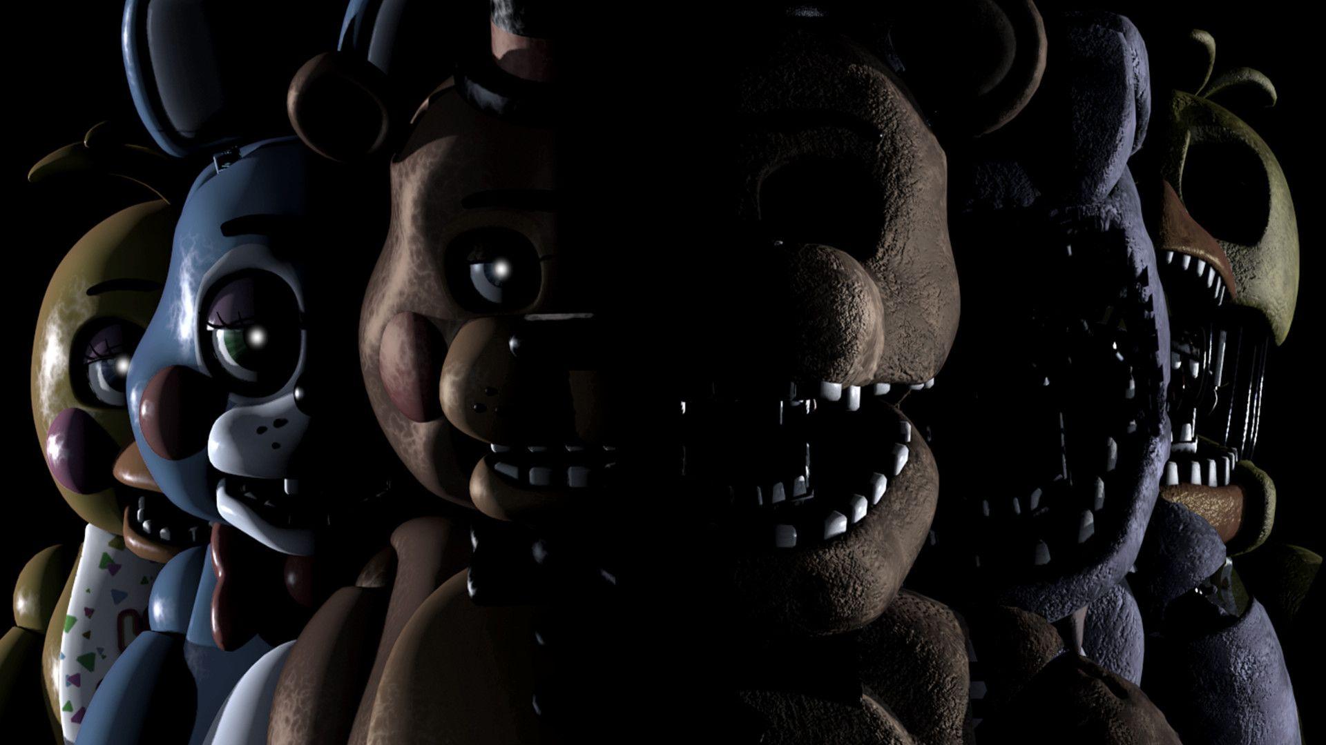 Download Terrifying FNAF Jumpscare Moment Wallpaper