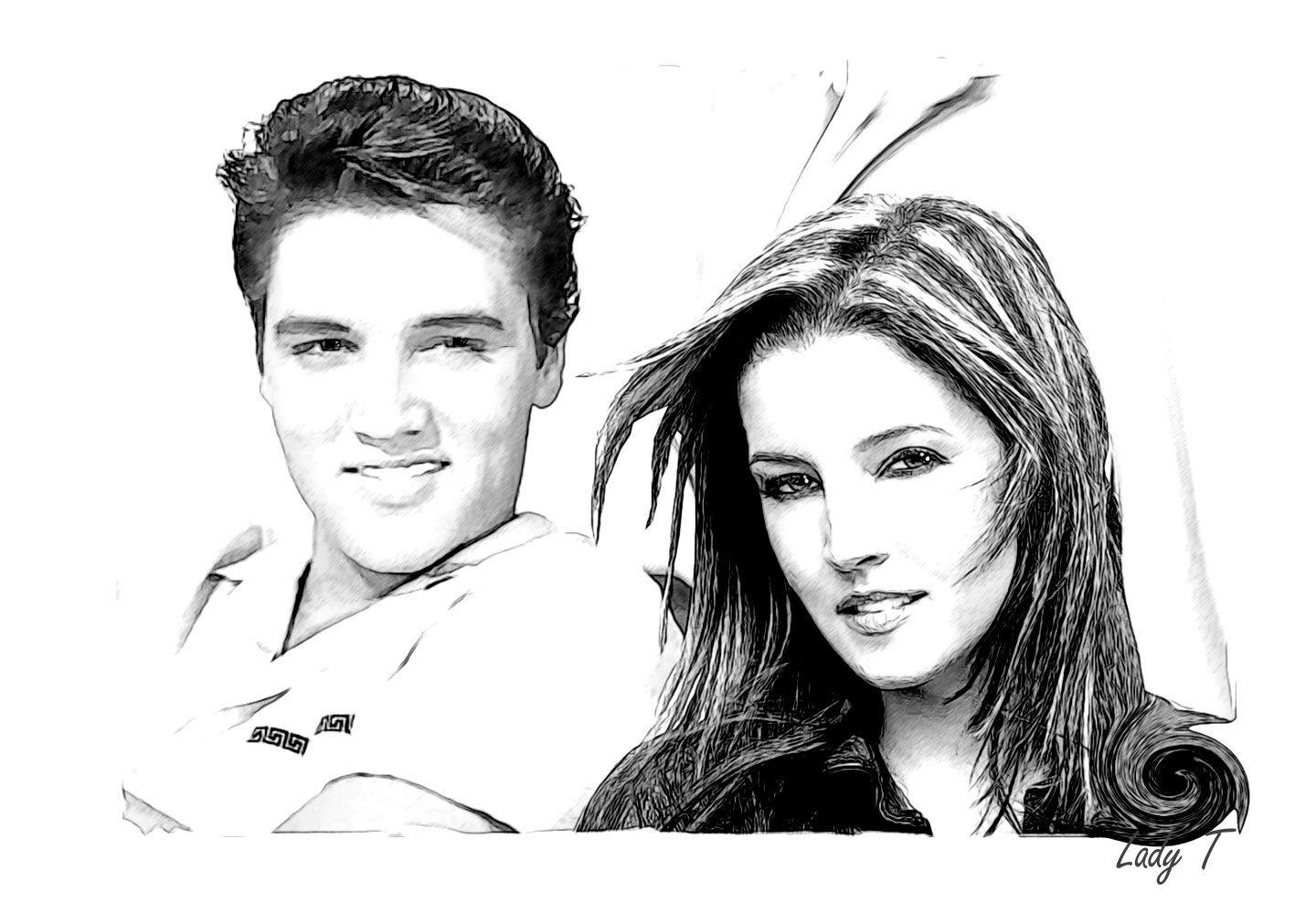 Lisa Marie Presley image Elvis & Lisa HD wallpaper and background