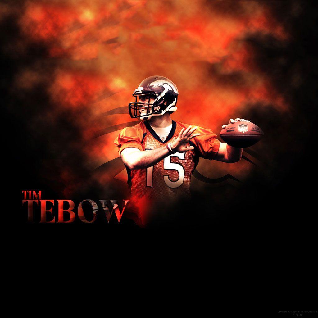 Denver Broncos Tim Tebow iPad wallpaper
