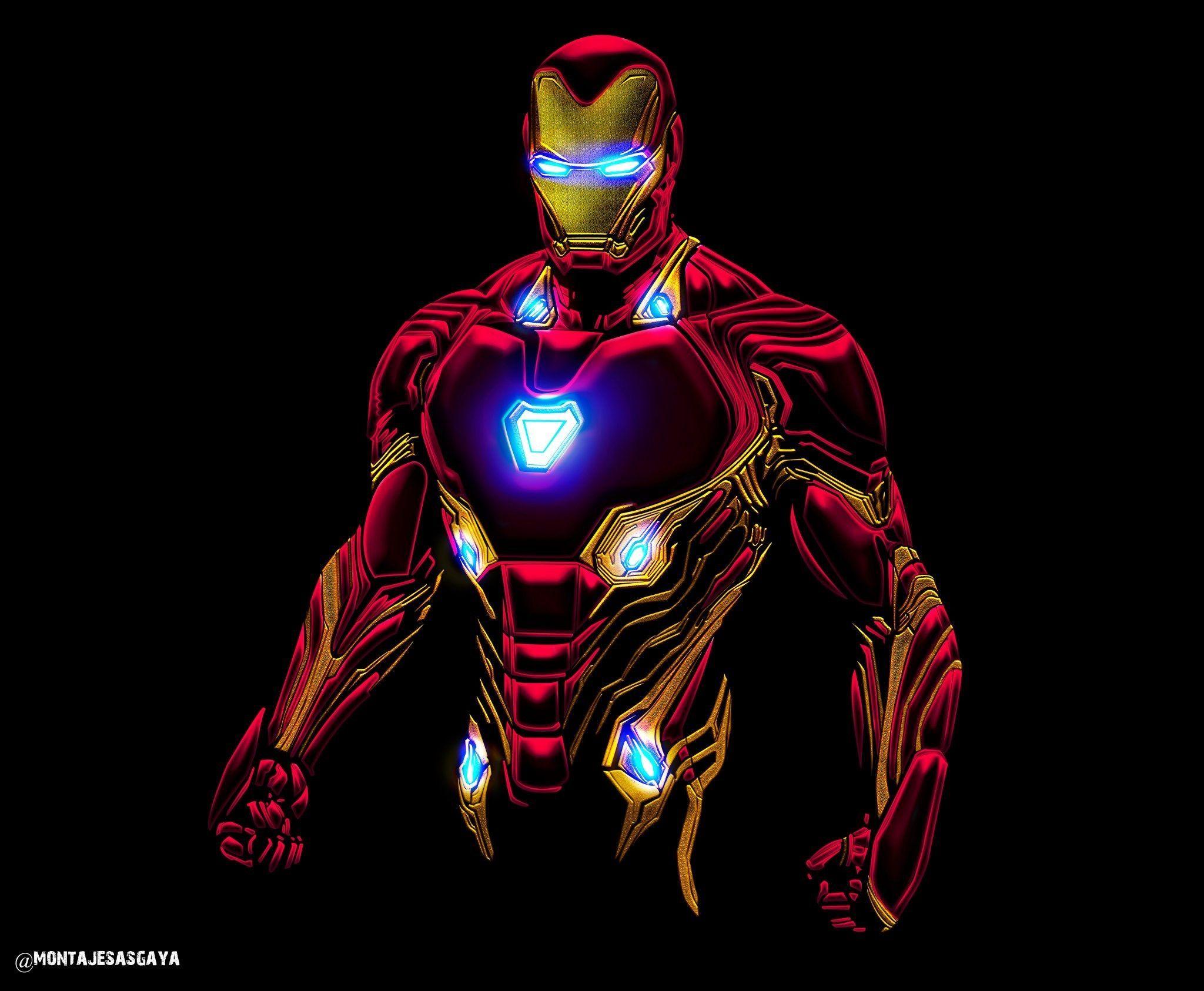 Iron Man neon bg