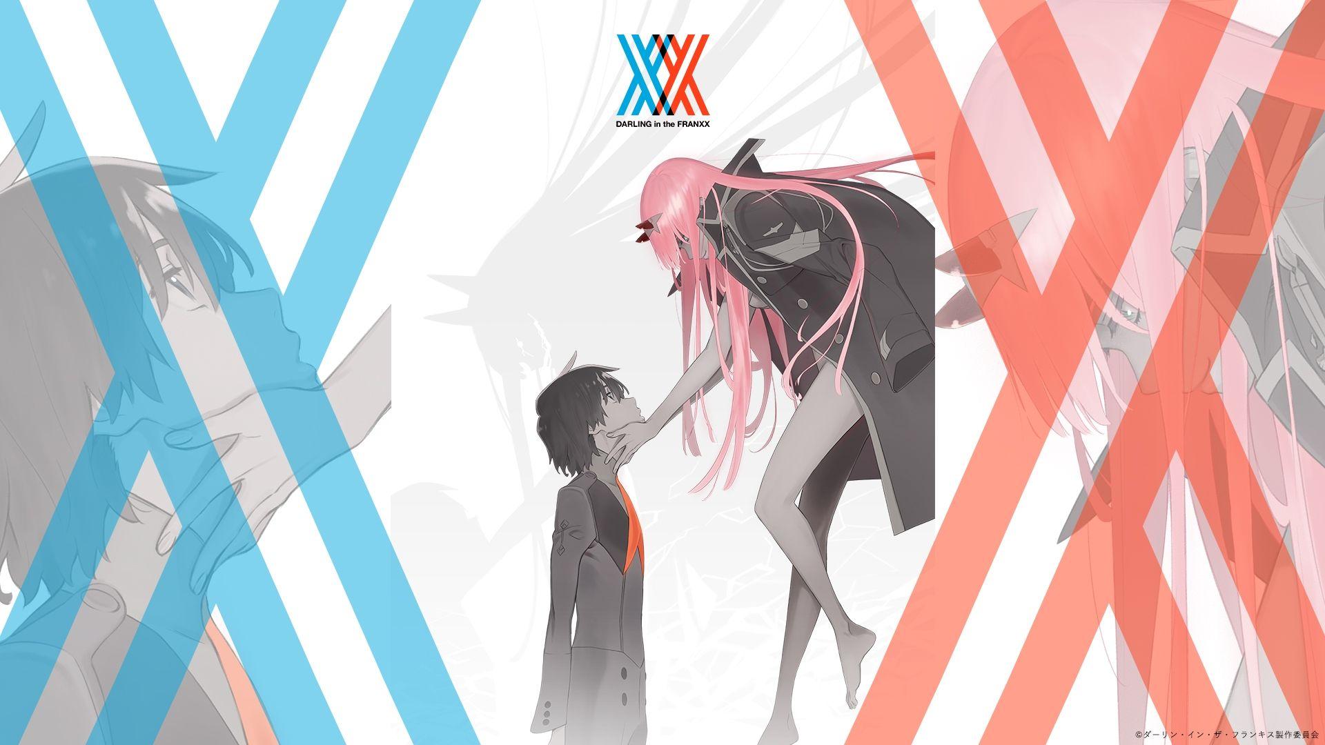 Download 1920x1080 Darling In The Franxx, Zero Two, Hiro, Pink Hair