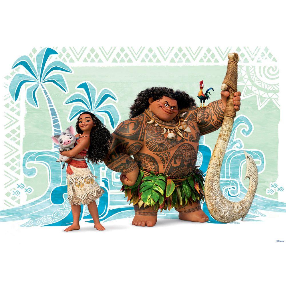 Mural No. 3345. Non Woven Or Paper. Disney Wallpaper Vaiana Maui