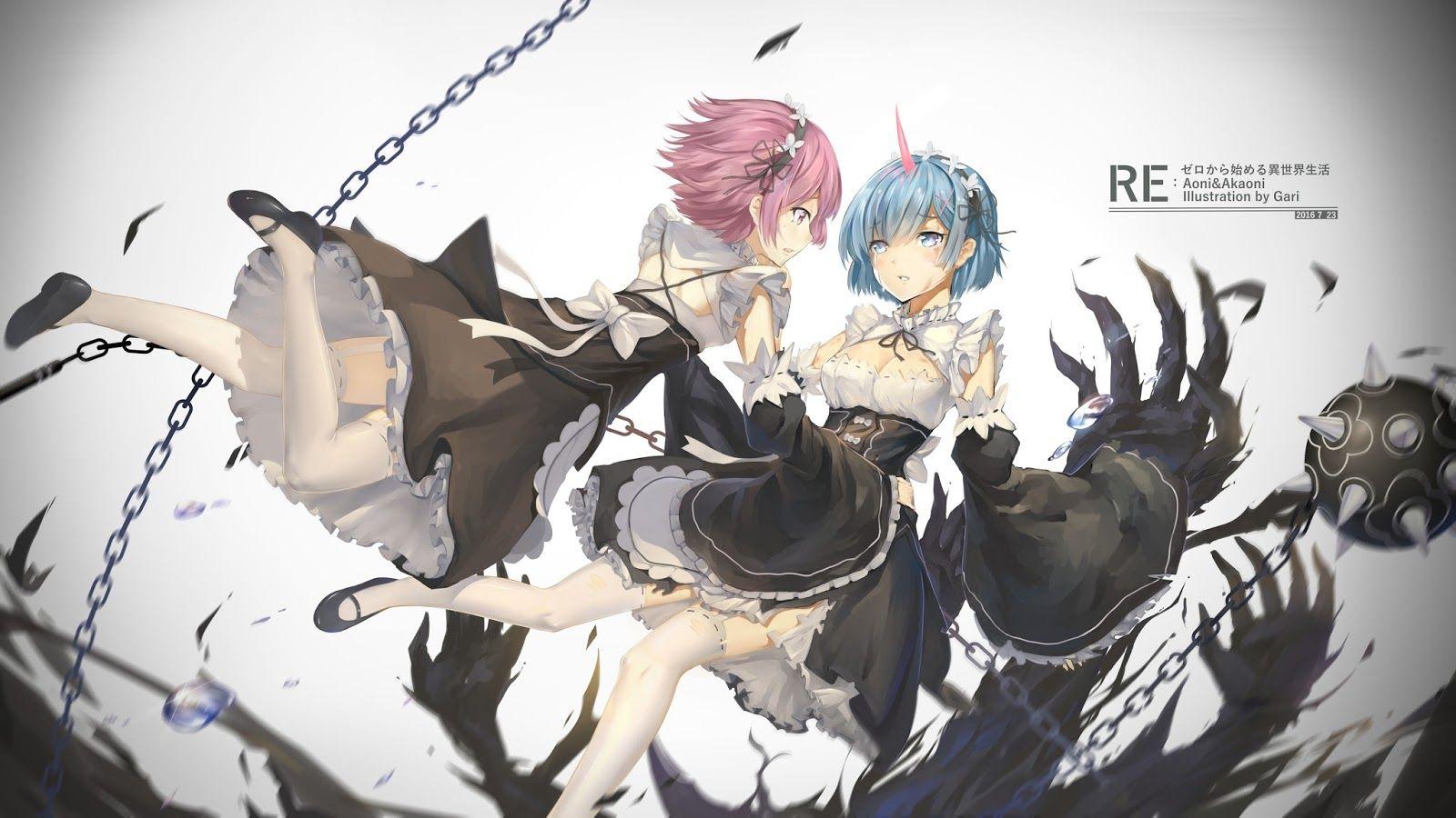 Ram and Rem rezero HD Wallpaper