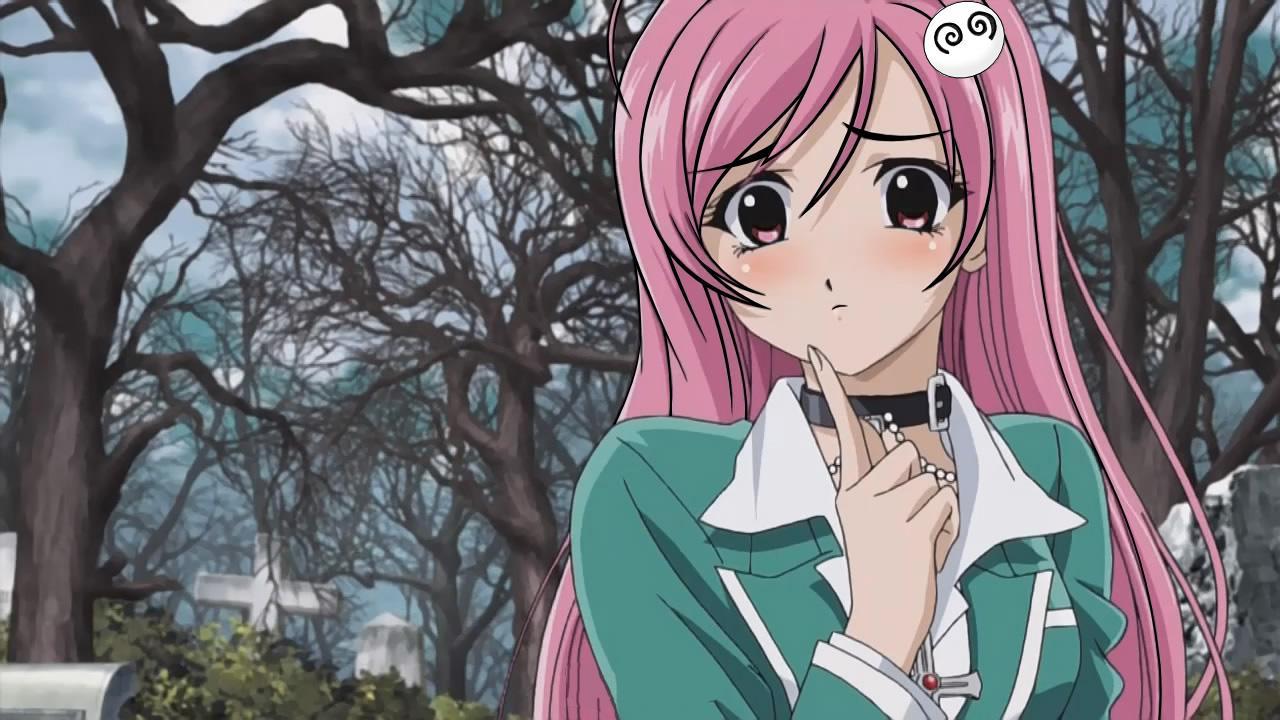 Rosario Vampire Wallpaper Tsukune And Moka 65377