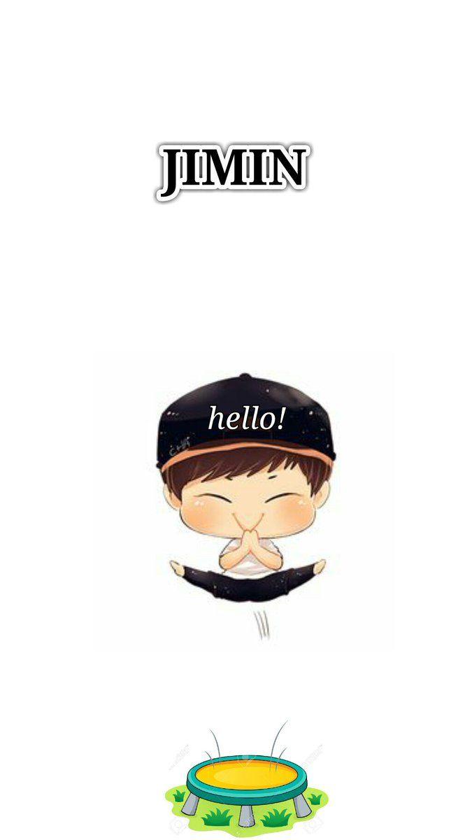 Taehyung' Beard chibi wallpaper (made by me) (art