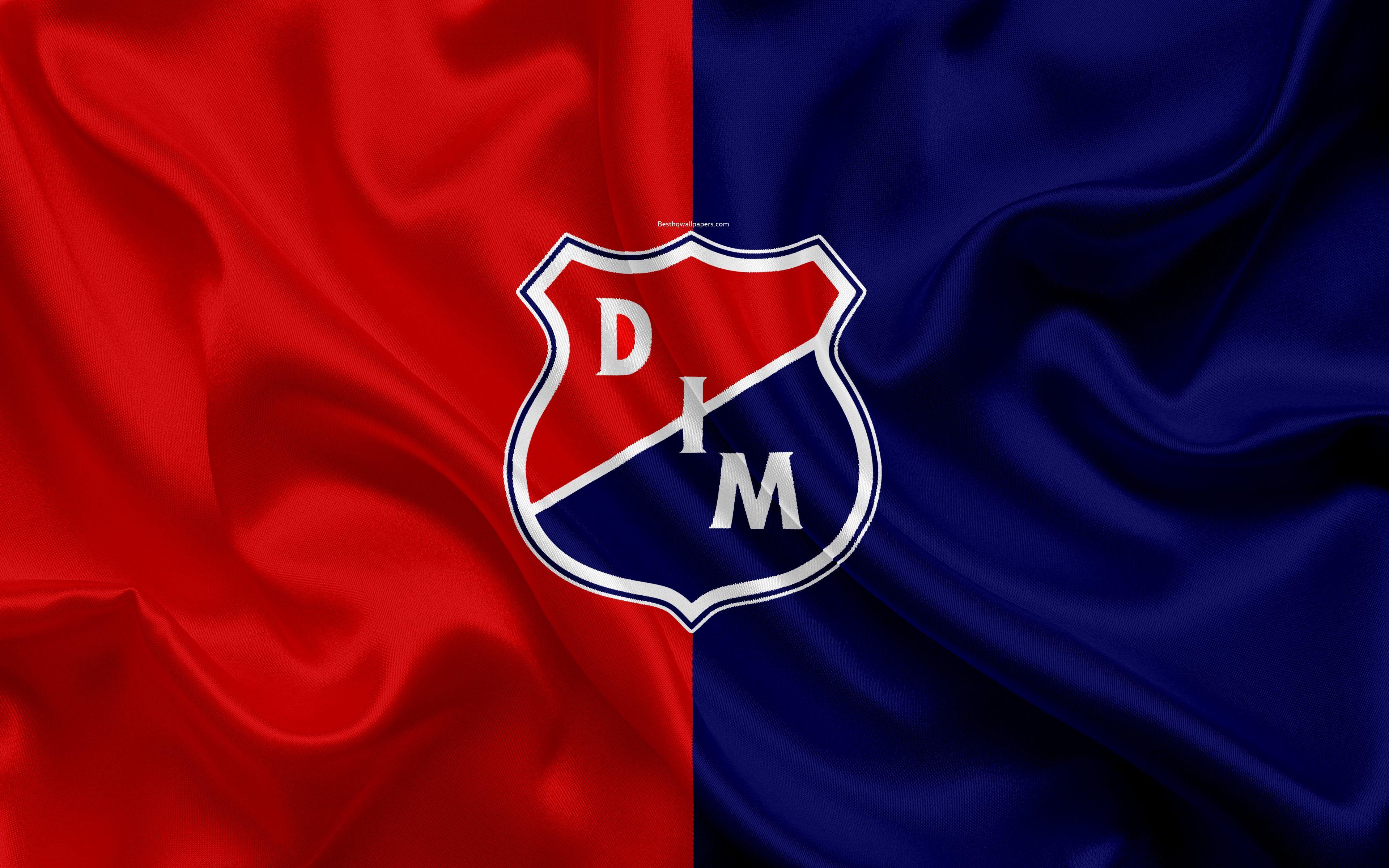 Download wallpaper Deportivo Independiente Medellin, DIM, 4k, logo