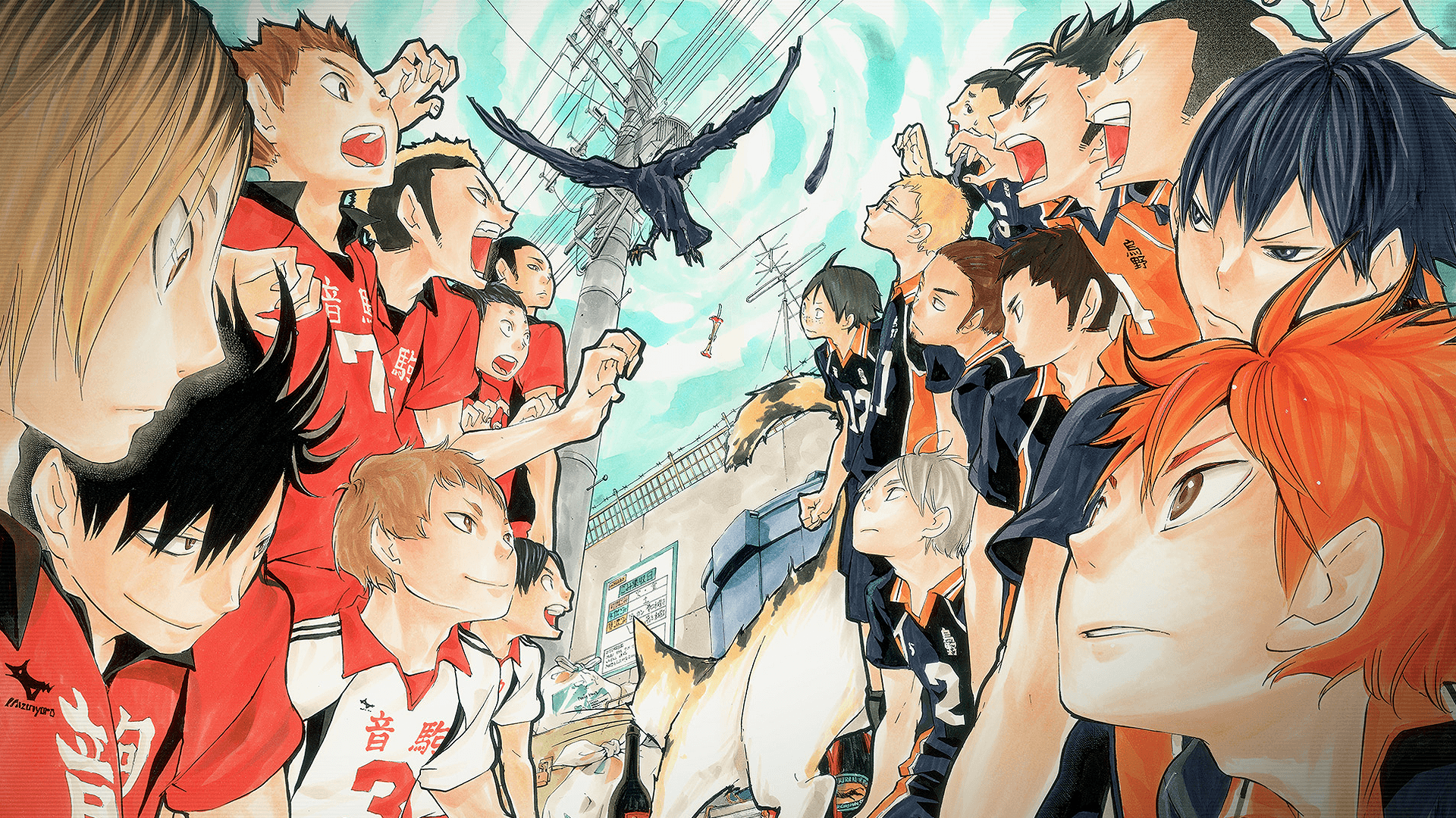 Anime Haikyū!! Haikyuu! Nekoma High Karasuno High Wallpaper. Yeah